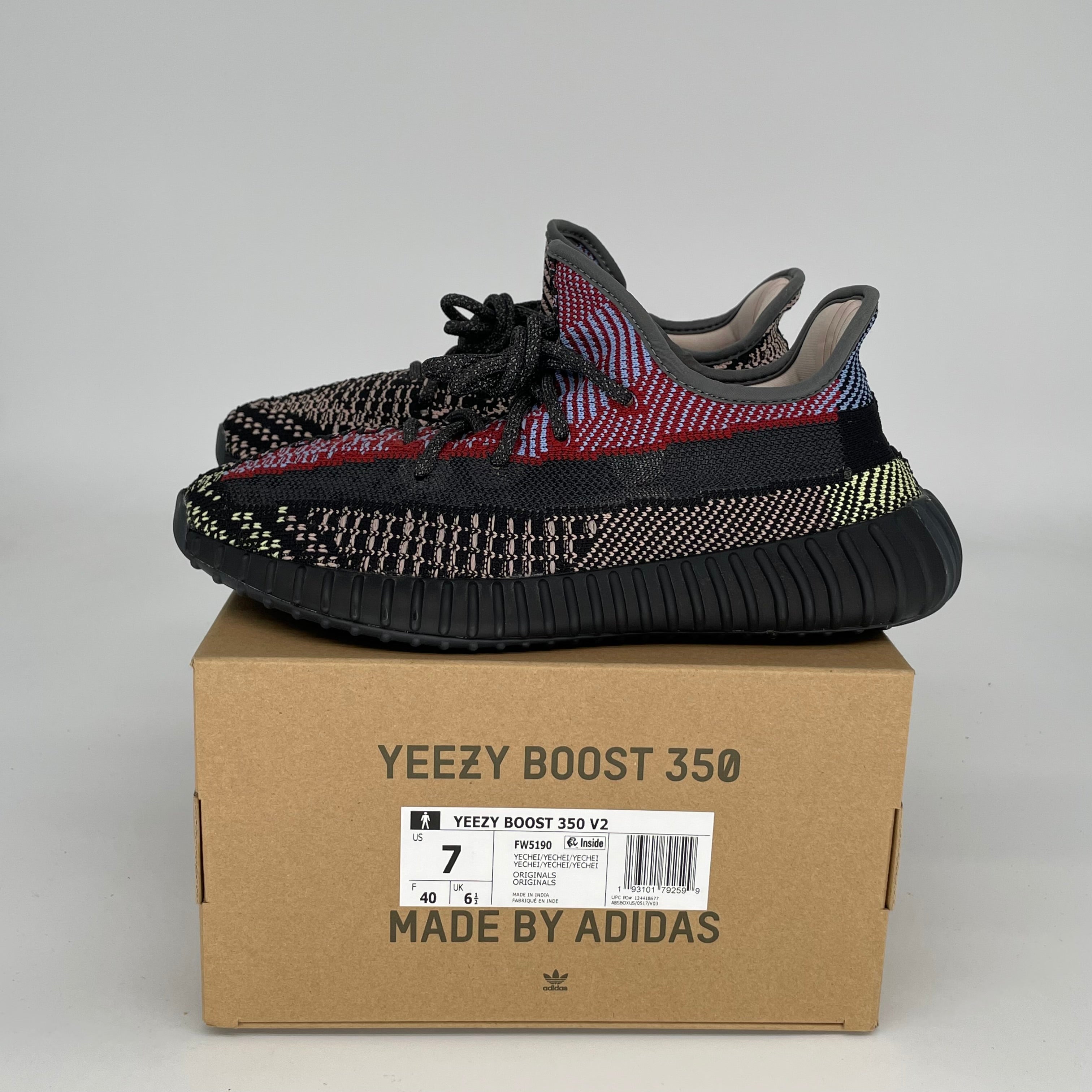 Adidas Yeezy Boost 350 V2 Yecheil NR - Men's Size 7 (FQ5190) | Comfortable Running Shoes for Gym, Jogging & Casual Wear