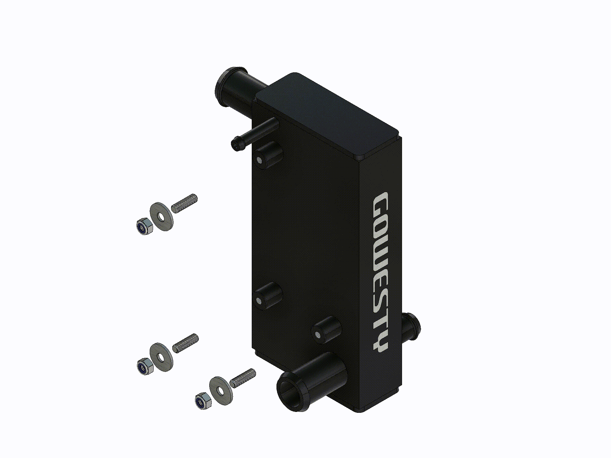 Aluminum Coolant Junction for 2WD Waterboxer - High-Performance Cooling System Part for Off-Road & Racing Vehicles