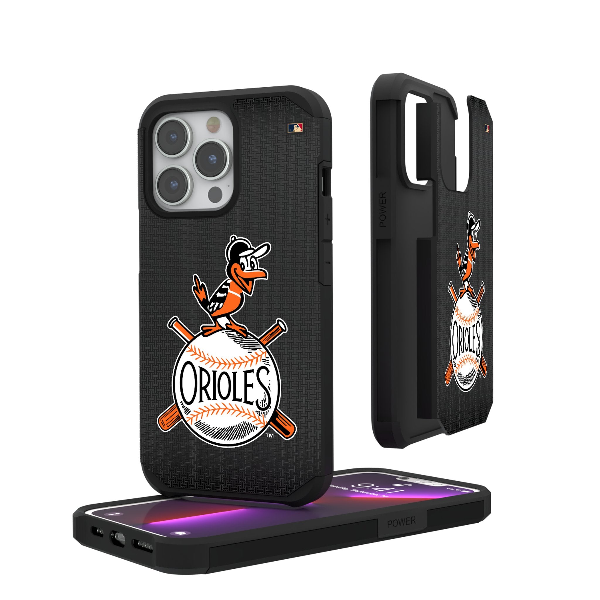 Vintage Baltimore Orioles 1954-1963 Cooperstown Collection Linen Rugged Phone Case - Perfect for Baseball Fans & iPhone Protection