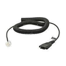 Jabra LINK Siemens Openstage Coiled Cord - QD to Mod Plug for Office Phones & Business Headsets | Perfect for Conference Calls & Professional Communication