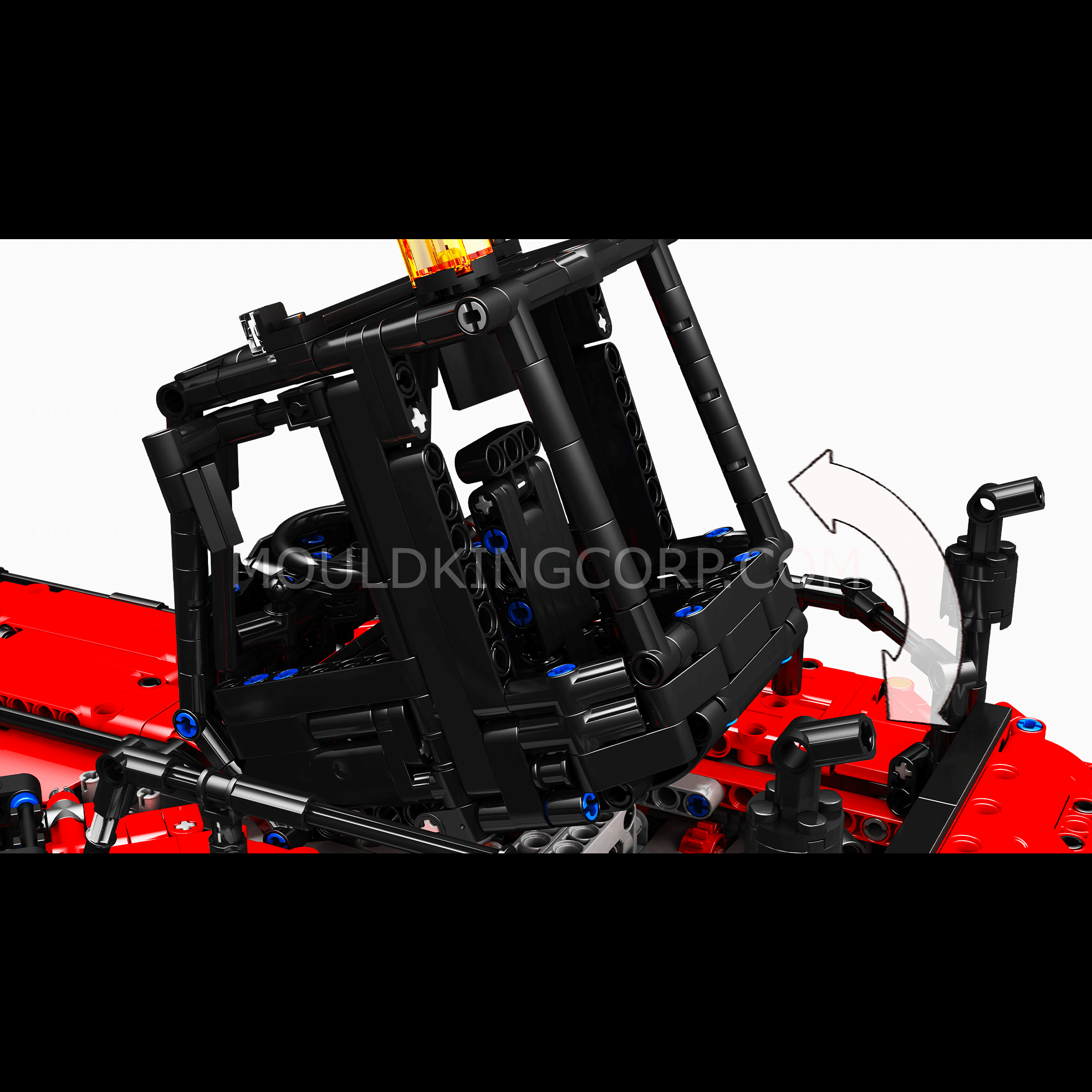 MOULD KING 17029/17030 Remote Control Forklift Building Blocks Set - 4,878 Pieces STEM Toy for Adults & Kids | Construction Vehicle Model for Collectors, DIY Engineering Projects & Educational Play