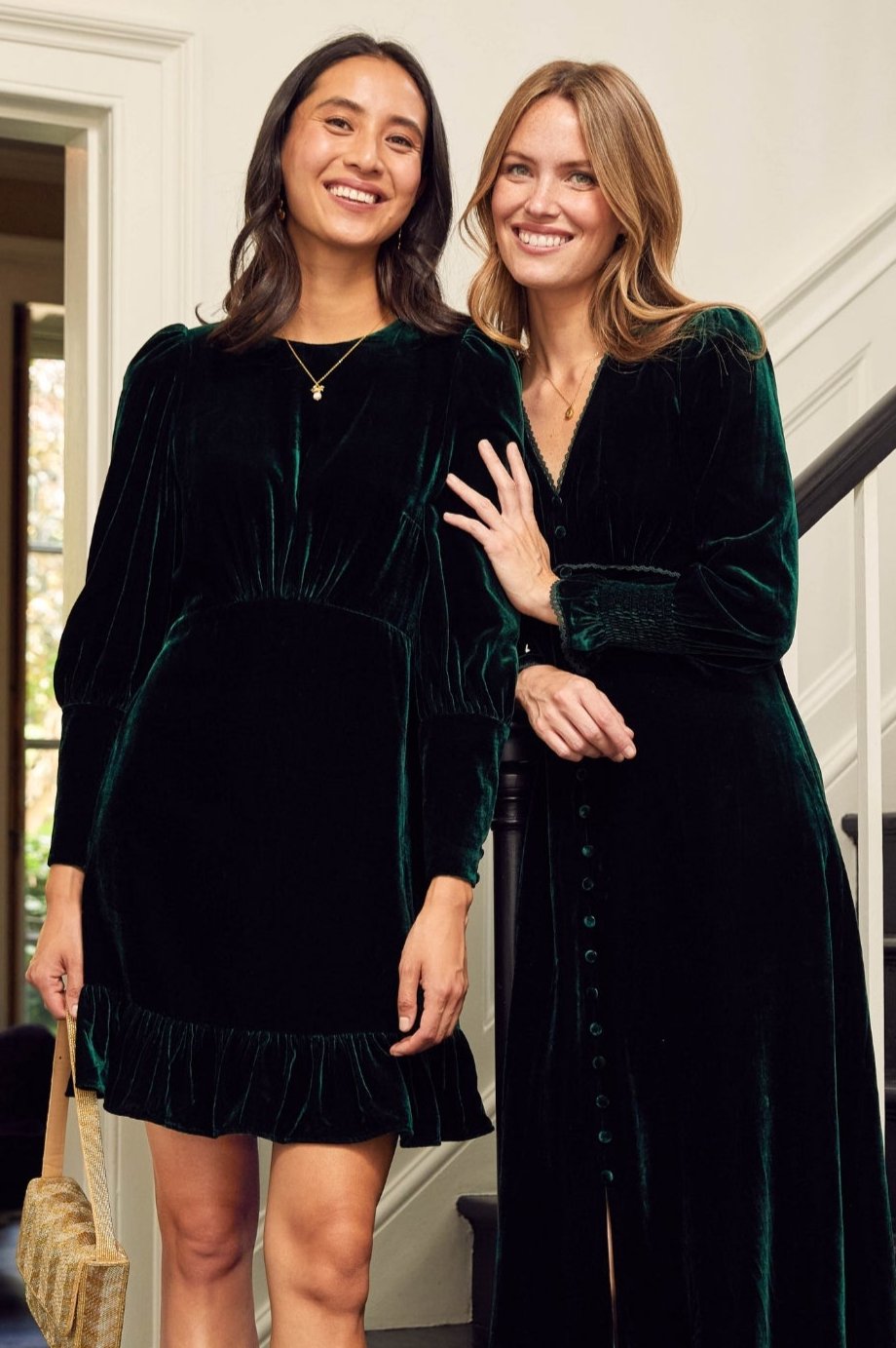Esmee Velvet Short Dress for Women | Elegant Emerald Green Sleeveless Mini Dress | Perfect for Cocktail Parties, Date Nights & Holiday Events