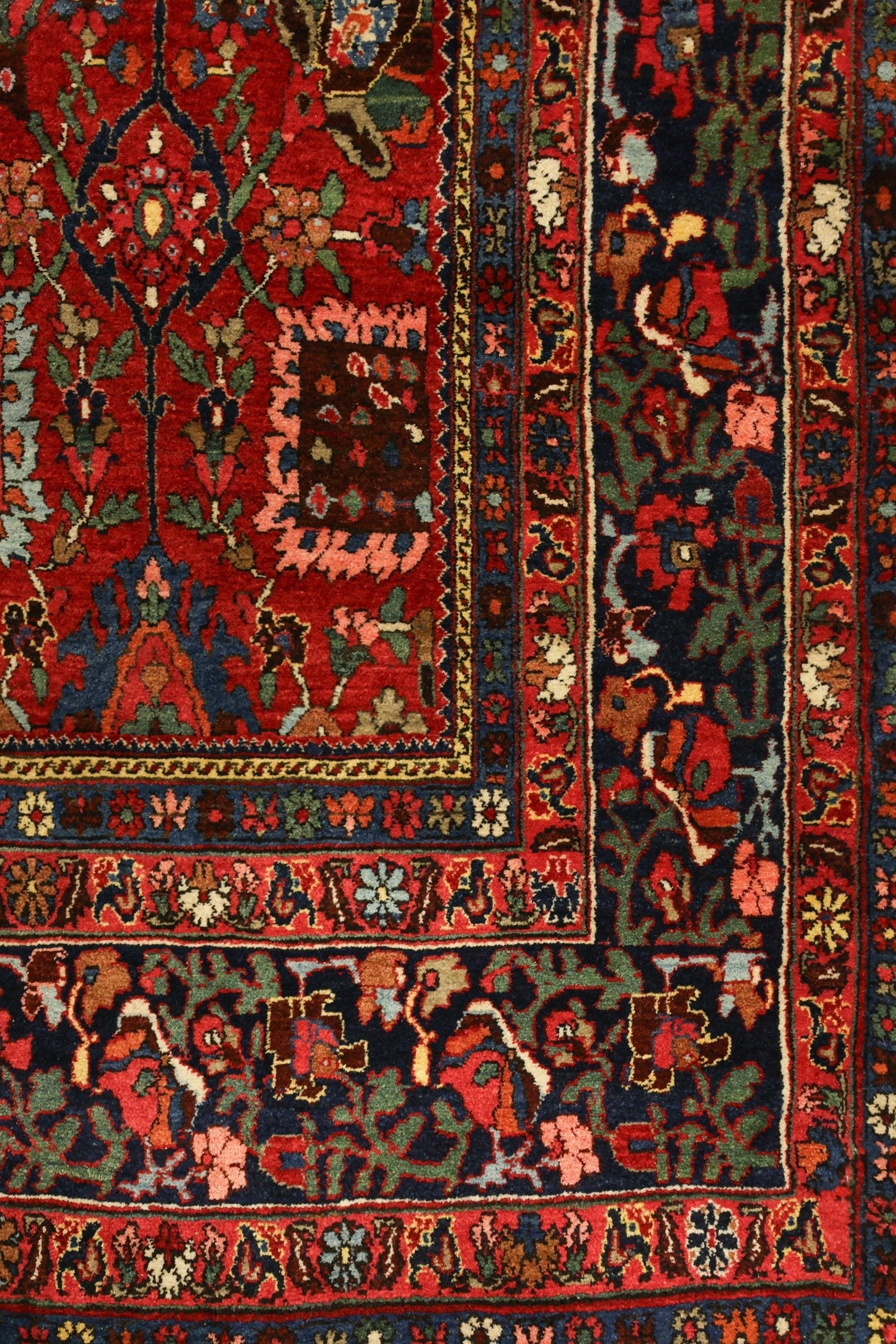 Handwoven Antique Bijar Tribal Rug - Traditional Persian Carpet for Home Decor, Living Room, Bedroom - J76422