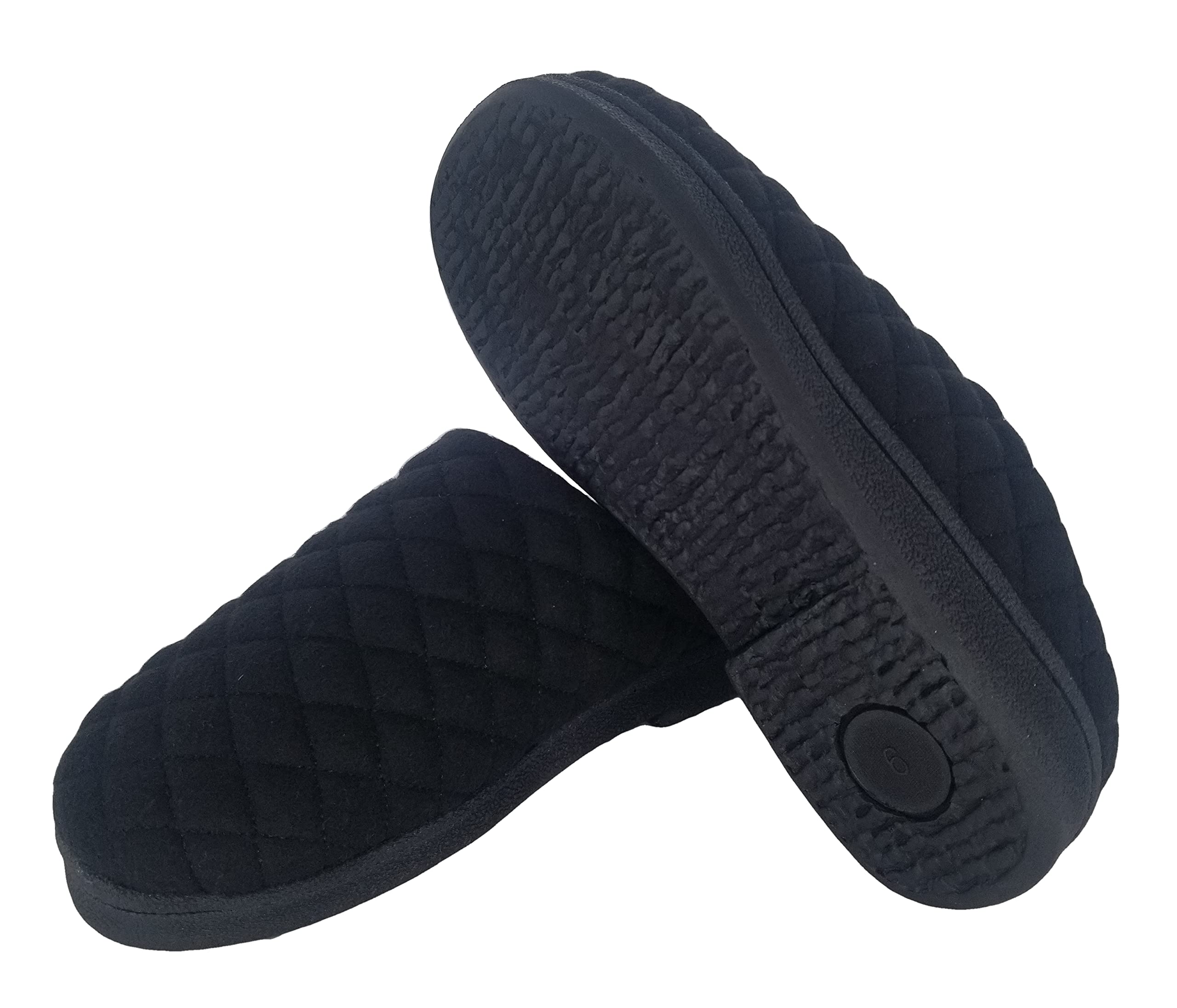 Clarks Women's Quilted Felt Clog Slippers JMS0785T - Soft Plush Terry Lining - Comfortable Indoor/Outdoor House Shoes for Women - Perfect for Home, Garden & Casual Wear