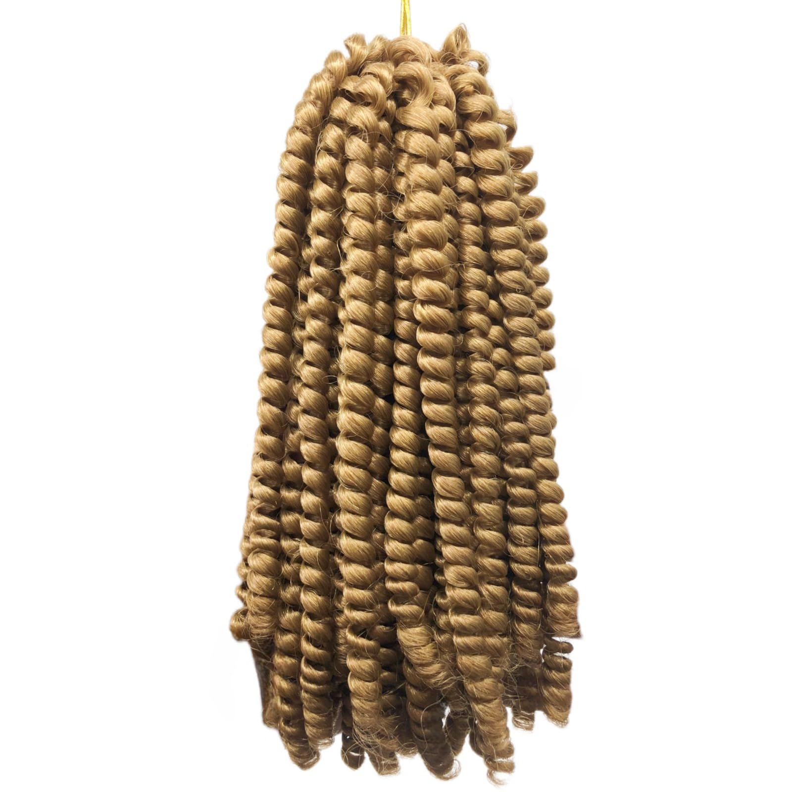 StarWell 8 Inch Blonde Spring Twist Crochet Hair for DIY Hairstyles - Pre-Stretched Synthetic Braiding Hair (1 Pack) - Perfect for Box Braids, Twist Outs & Protective Styles