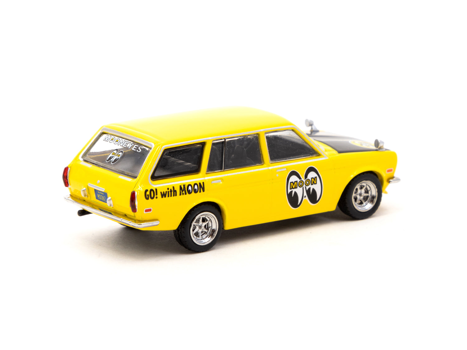 Tarmac Works 1/64 Scale Datsun Bluebird 510 Wagon MOONEYES MIJO Special Edition Diecast Model Car - Perfect for Collectors & Display | GLOBAL64