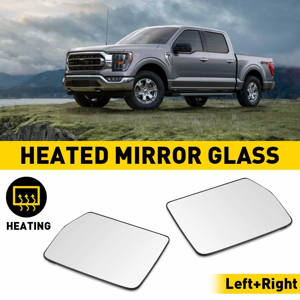 Heated Rearview Side Mirror Glass Replacement for 2004-2010 Ford F150 & 2006-2008 Lincoln Mark LT - Perfect for Winter Driving and Enhanced Visibility