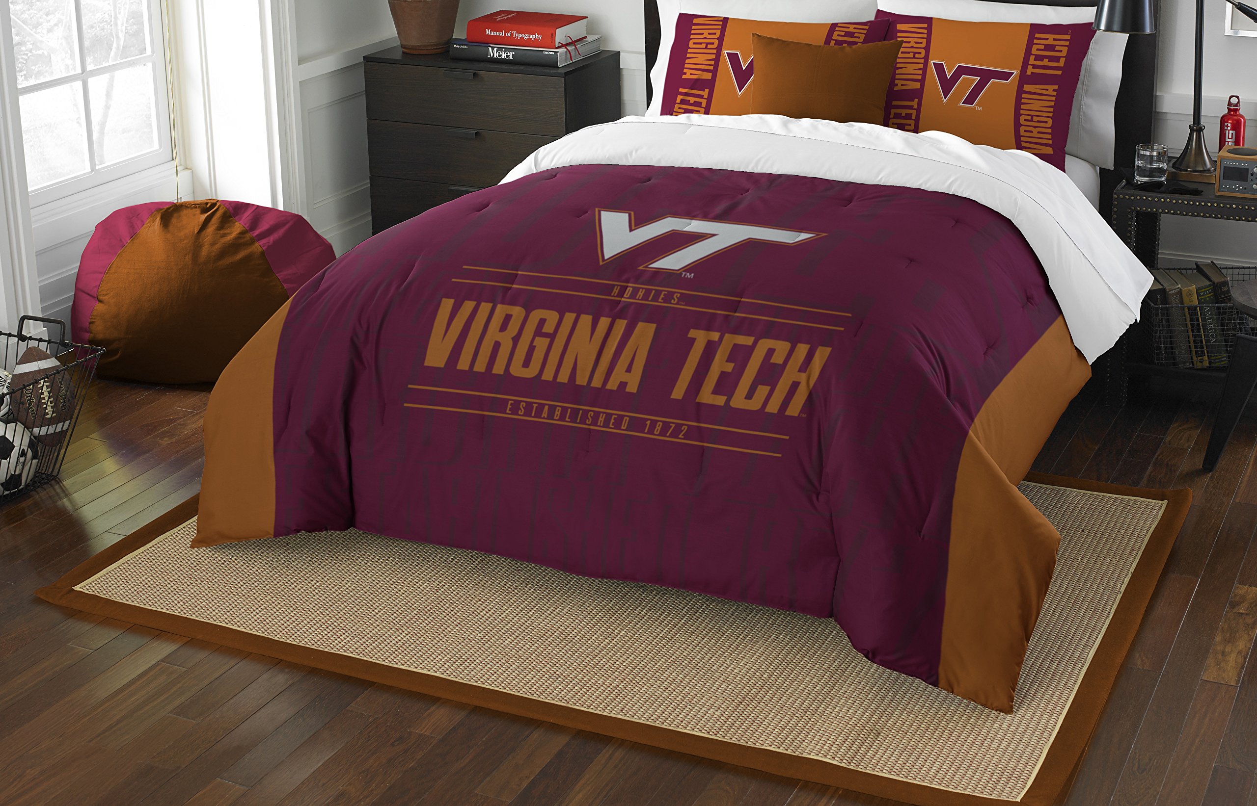Northwest NCAA Unisex Comforter and Sham Set - College Dorm Bedding for Sports Fans - Perfect for Game Day Decor & Student Room Essentials