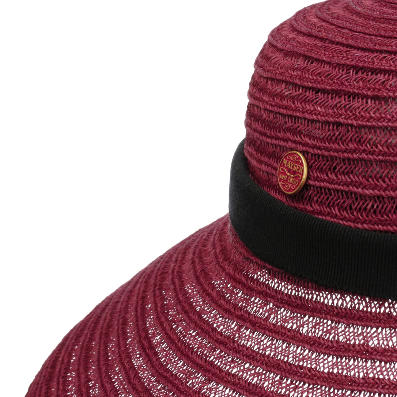 Mayser Audrey Hemp Hat for Women - Breathable Summer Sun Hat with Wide Brim - Perfect for Beach, Gardening, and Outdoor Activities