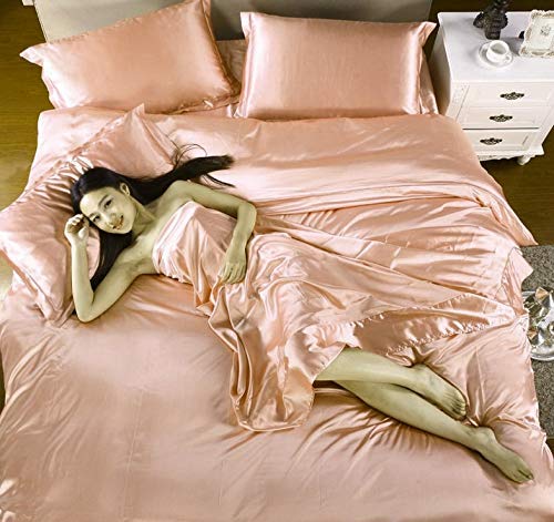 Luxury 7-Piece Silk Satin Bed Sheet Set - 18