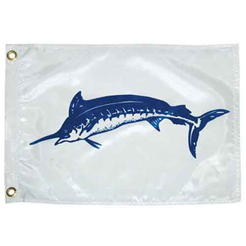 Blue Marlin Outrigger Flag - High Visibility Fishing Flag for Boats & Offshore Fishing - Perfect for Deep Sea Fishing, Sport Fishing & Marine Decor