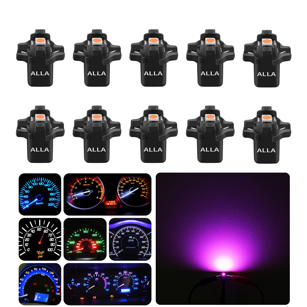 B8.3D LED Dashboard Instrument Panel Gauge Lights - Replacement Bulbs for Car Dashboard (17058, 202259, 509) - Perfect for Night Driving & Enhanced Visibility