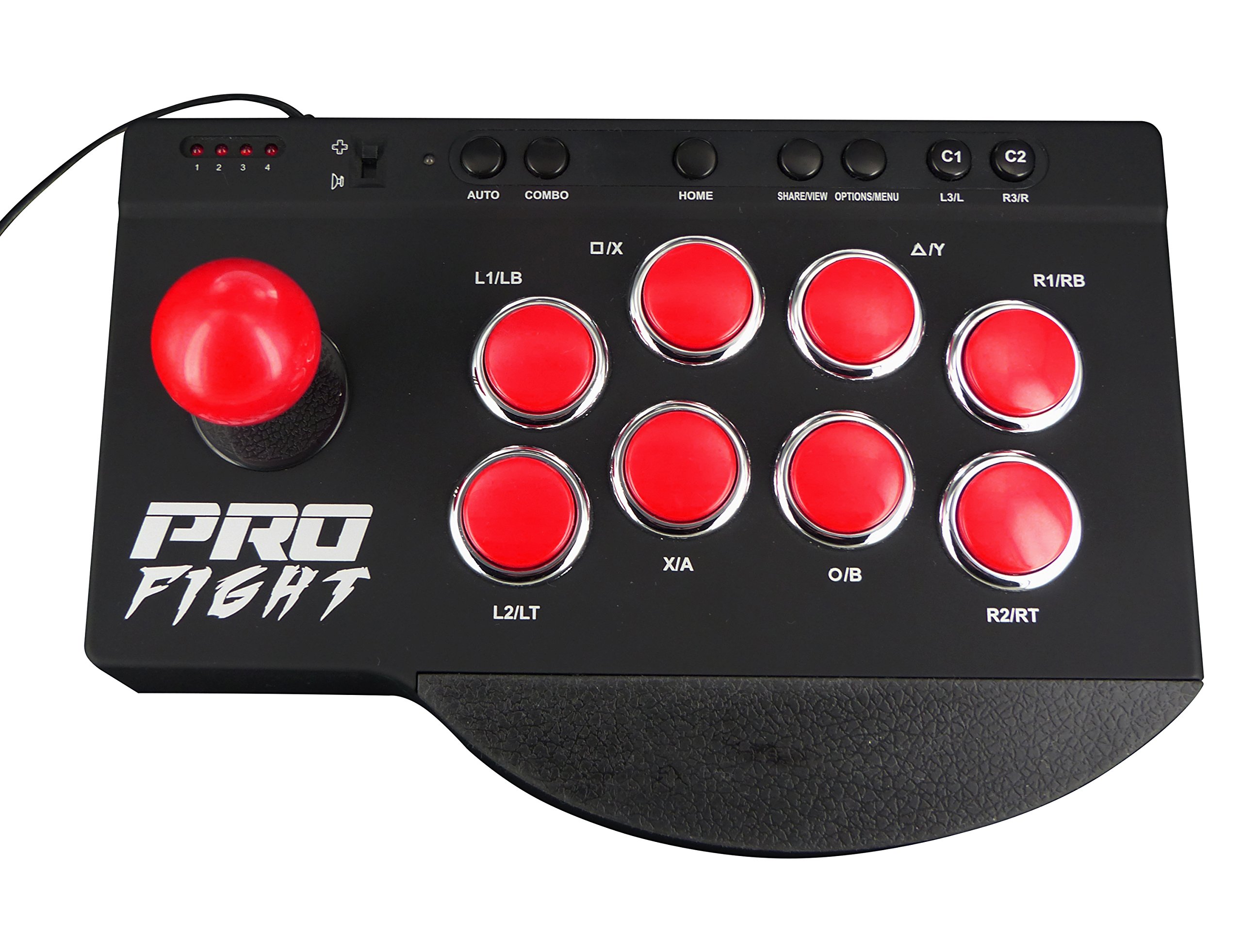 Pro Fight Arcade Joystick for PS4/PS5/Xbox One/PC - Tournament Grade Fighting Game Controller for Street Fighter, Tekken & Mortal Kombat - Perfect for Esports & Home Gaming Battles