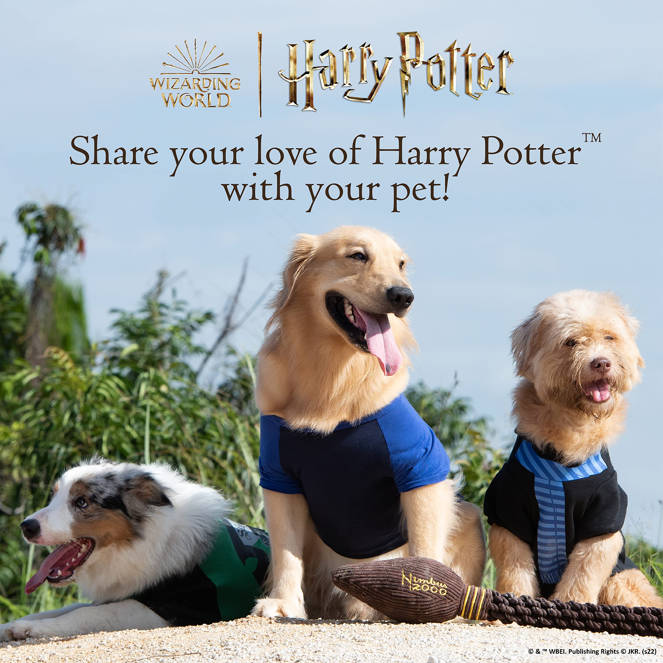 Harry Potter Ravenclaw Pet Sweater for Small Dogs | XS Extra Small Dog Costume | Hogwarts House Apparel & Accessories for Cosplay, Halloween, and Birthday Parties
