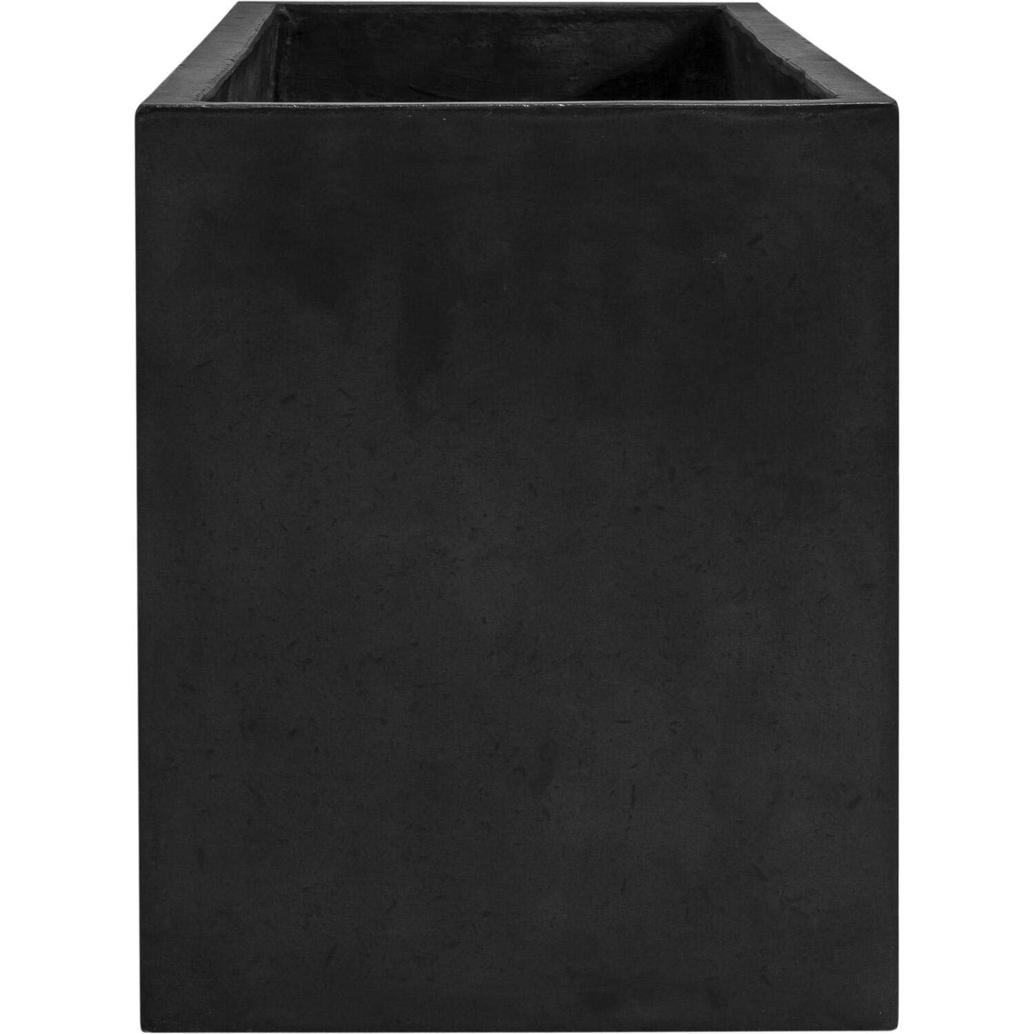 Moe's Home Collection Primrose 16 Inch H Concrete Planter in Lava Gray - Modern Indoor Outdoor Flower Pot for Garden, Patio, and Home Decor