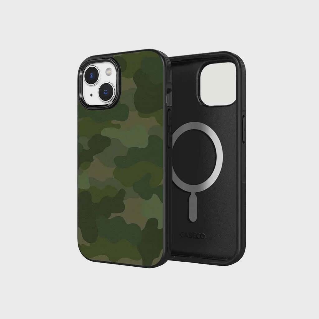 iPhone 16e MagSafe Case - Green Camo Design | Slim Protective Cover for Wireless Charging | Perfect for Outdoor, Travel & Daily Use