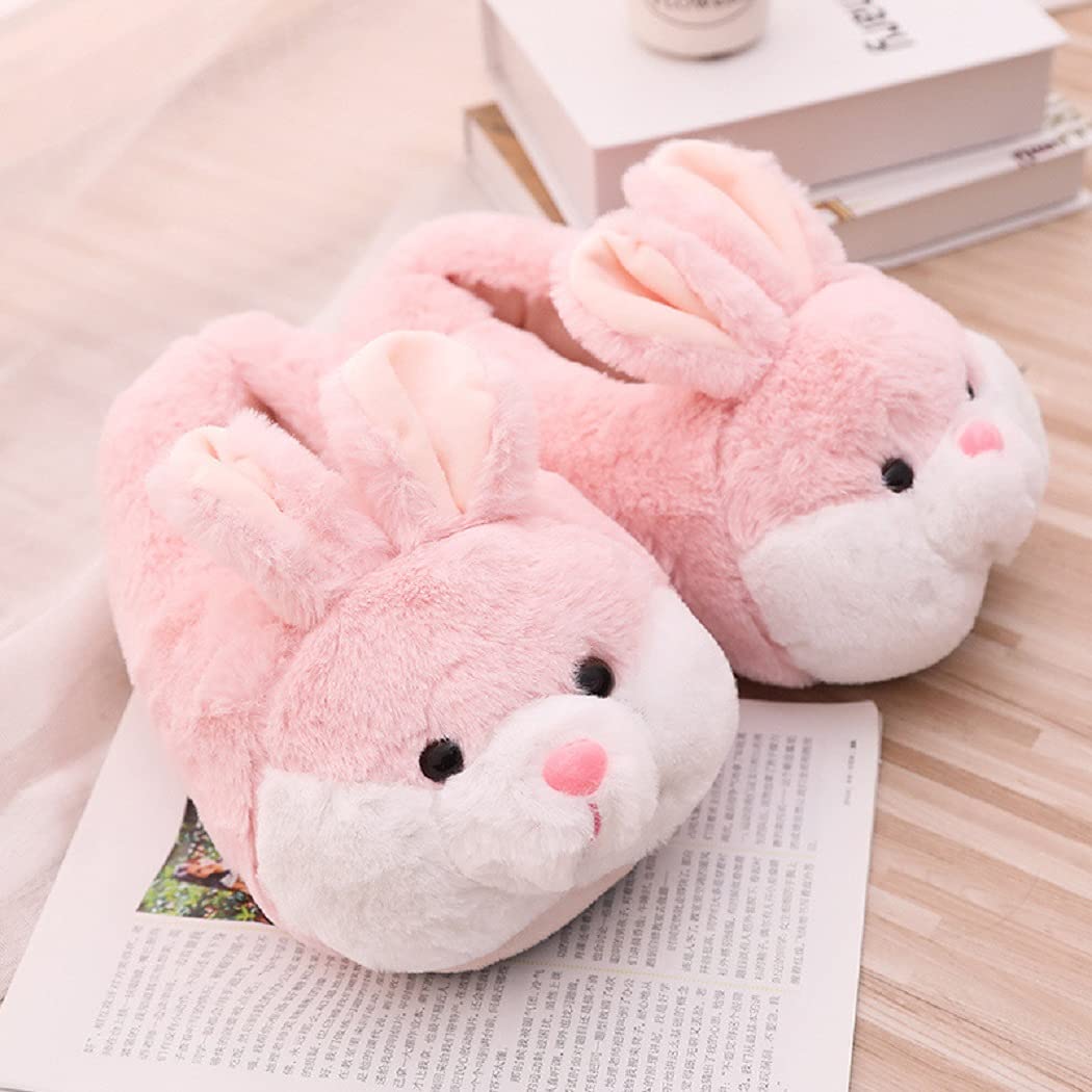 HANDKEI Women's Bunny Slippers - Soft Plush Indoor House Shoes with Cute Animal Design, Perfect Gift for Women & Girls - Cozy for Home, Lounge, and Bedroom Wear