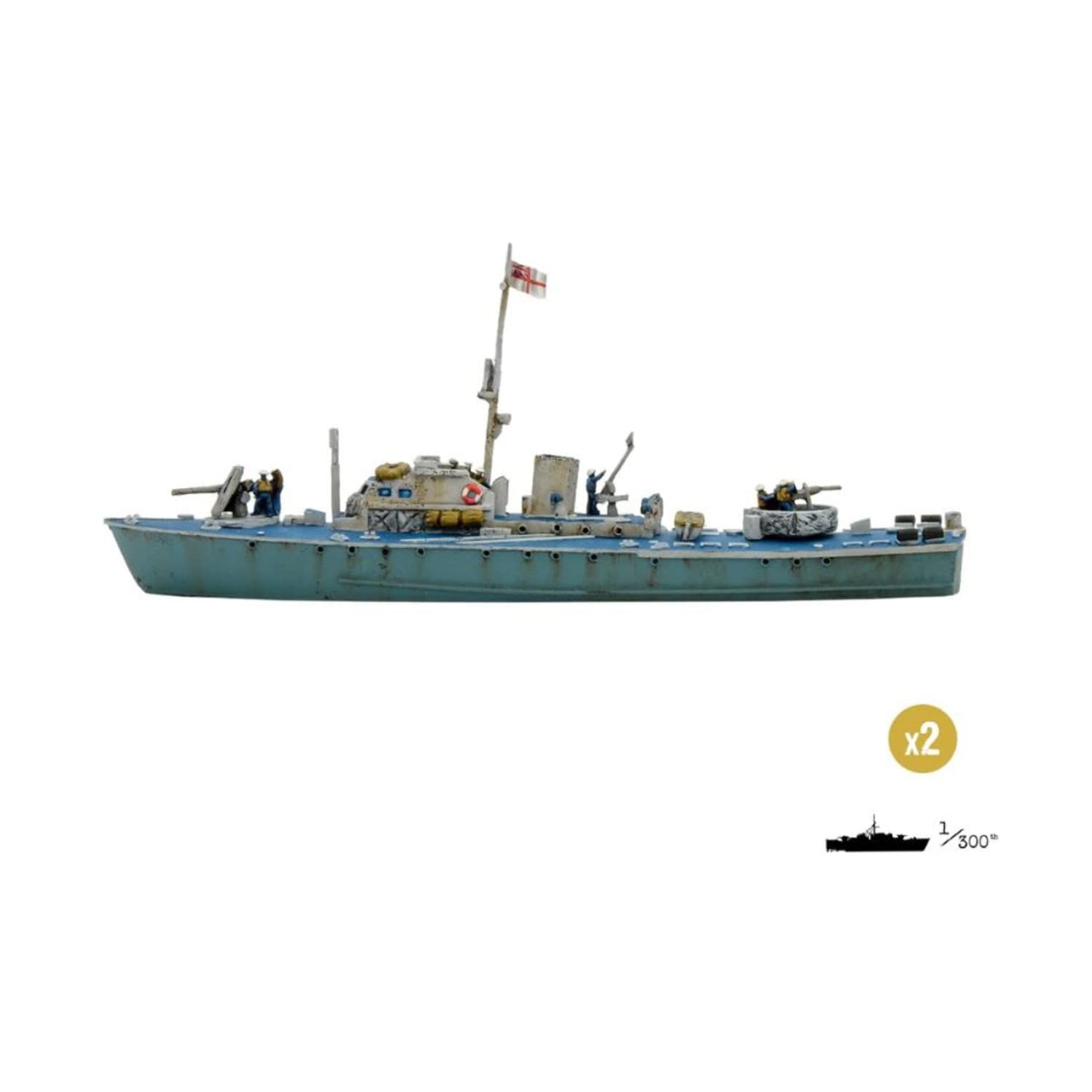 Warlord Games Cruel Seas Fairmile B ML 145 Gunboat - WWII Naval Warfare Model Kit for Tabletop Gaming and Historical Collectors | Perfect for Wargaming, Diorama Building, and Military History Enthusiasts
