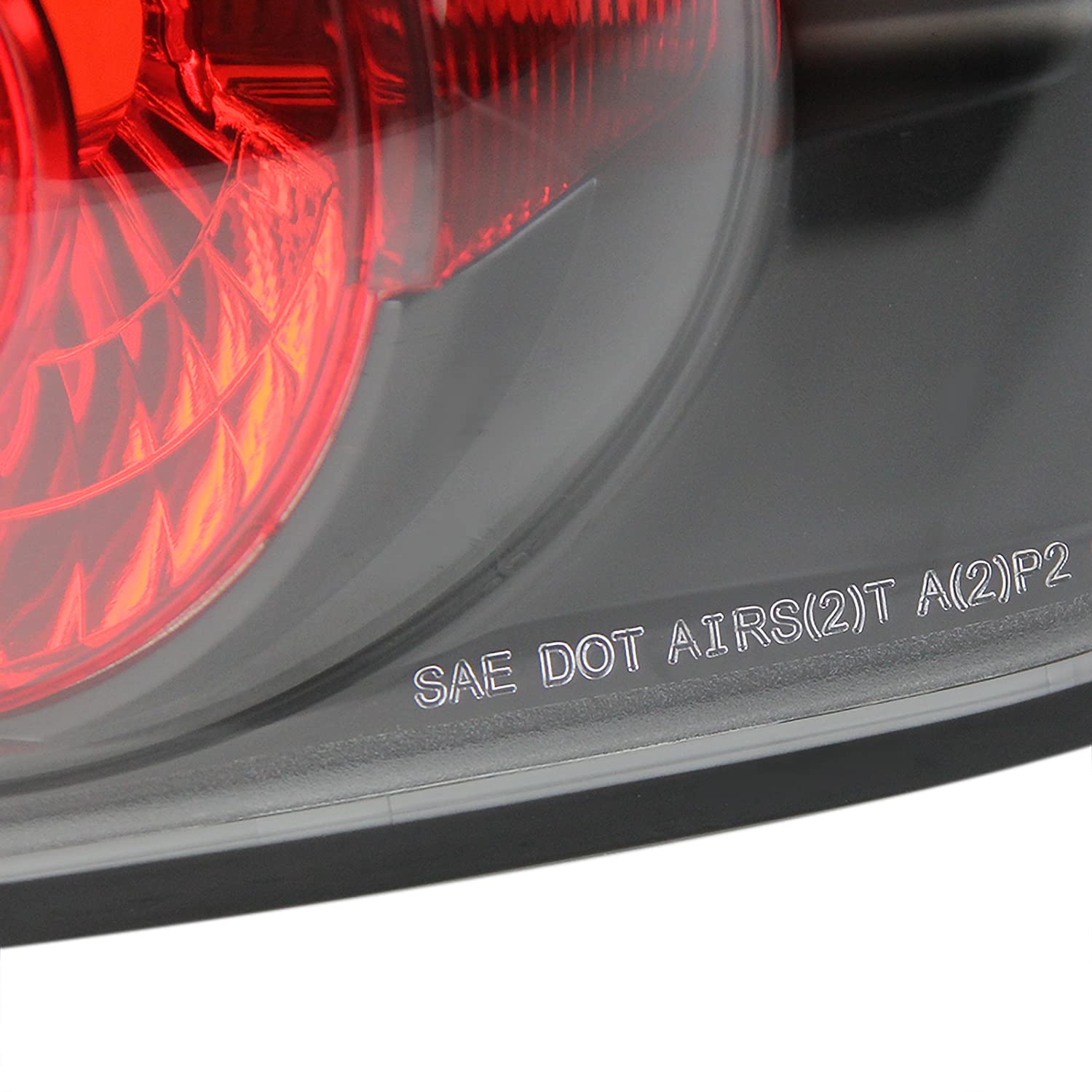 Spec-D Tuning Black Housing Clear Lens Tail Lights for 2004-2007 Chevy Malibu (Excluding Maxx) - Left & Right Pair Assembly - Upgrade Your Car's Rear Style & Visibility for Night Driving & Custom Looks