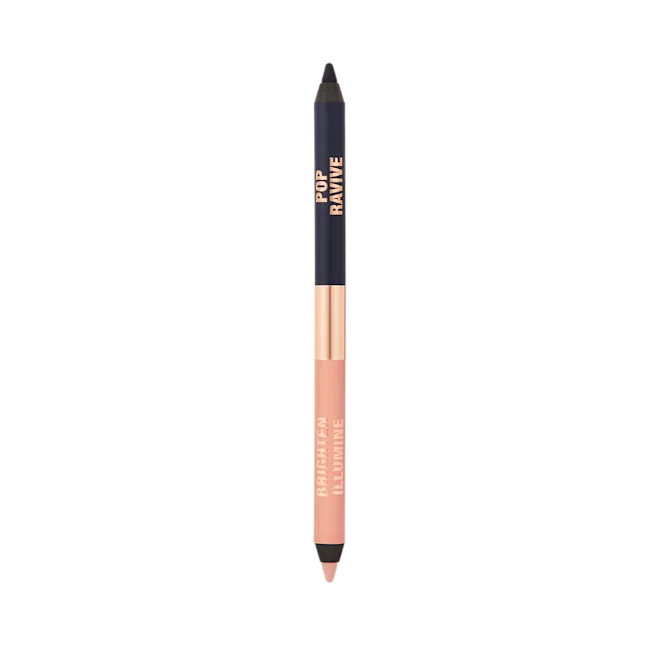 Charlotte Tilbury Sleep Cheat Liner Duo - Navy Blue Eyeliner Set for Smoky Eyes & Perfect Winged Liner | Day to Night Makeup Essential