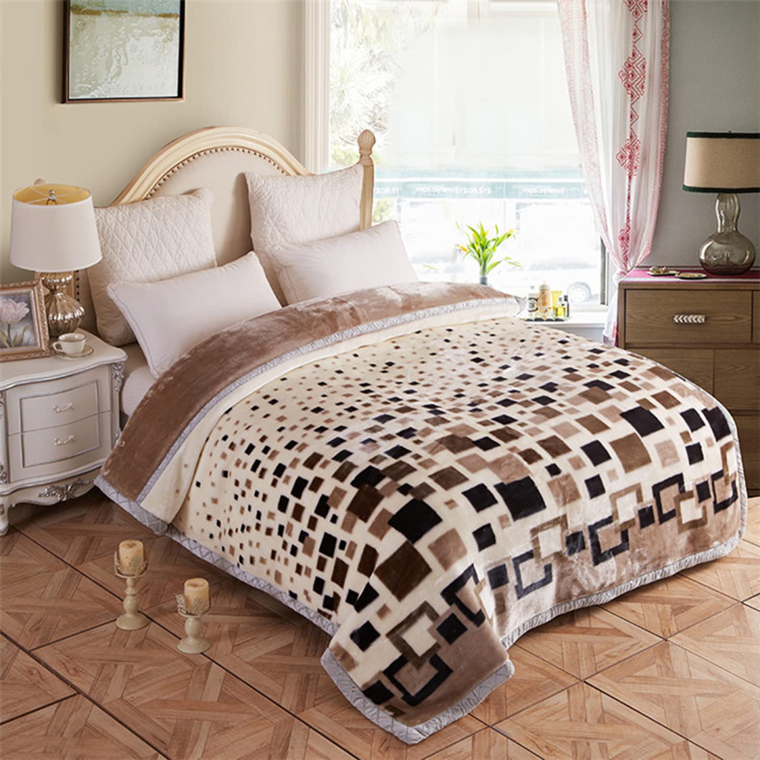 LGYKUMEG 9 lbs Heavyweight Korean Mink Fleece Blanket - 79