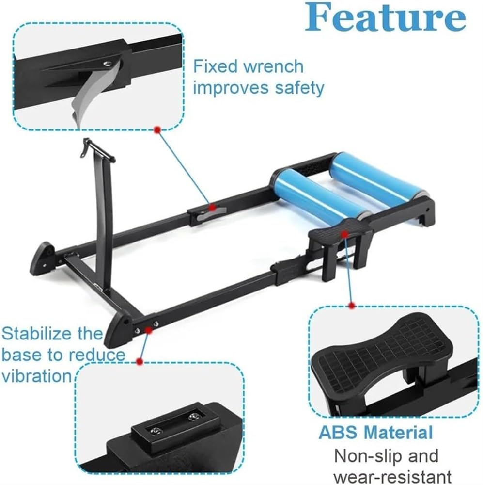 Foldable Bike Roller Trainers for Indoor Cycling - Compatible with 24