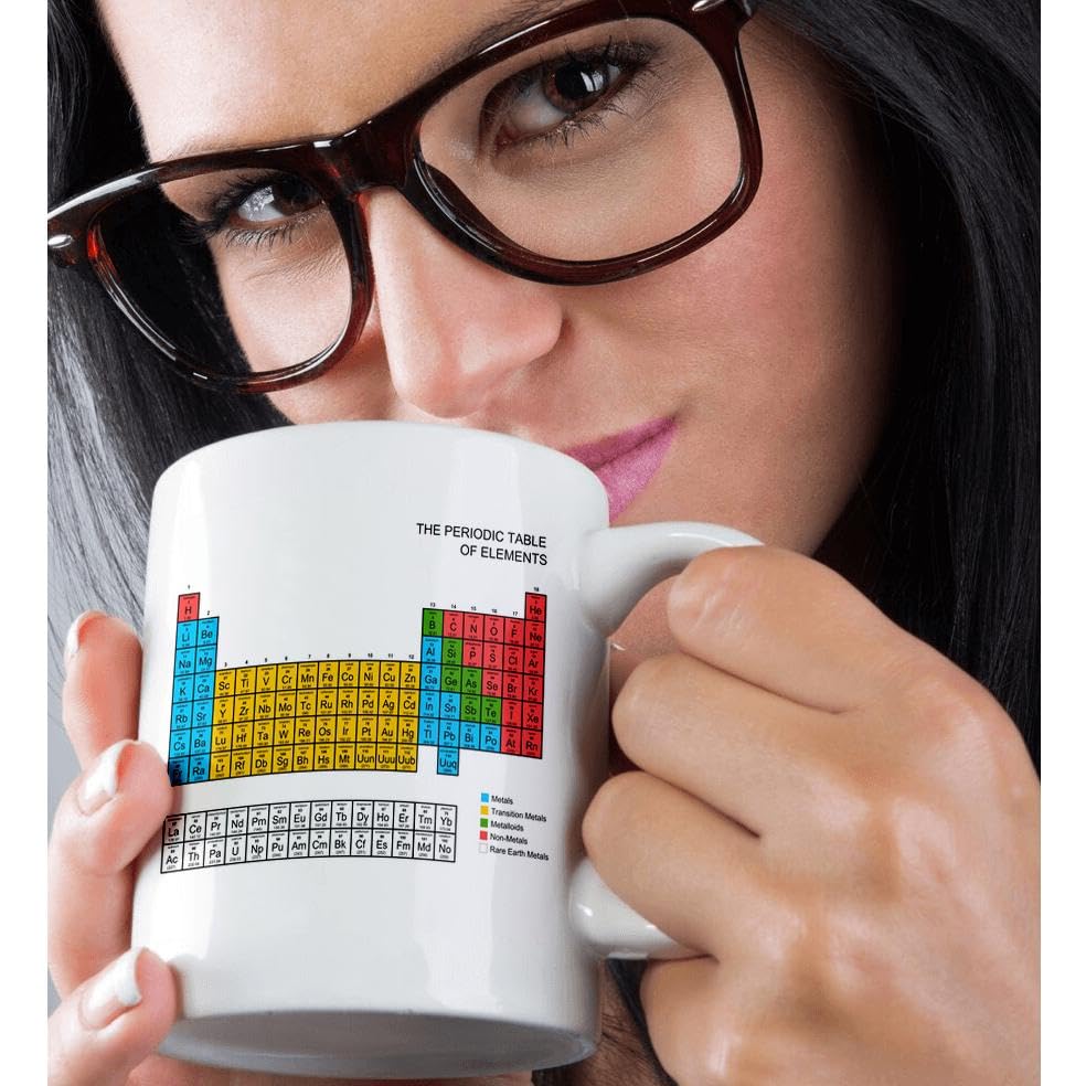 3dRose Periodic Table Magic Transforming Mug - 11oz Science Gift for Students & Teachers, Perfect for Classrooms, Labs & Chemistry Enthusiasts