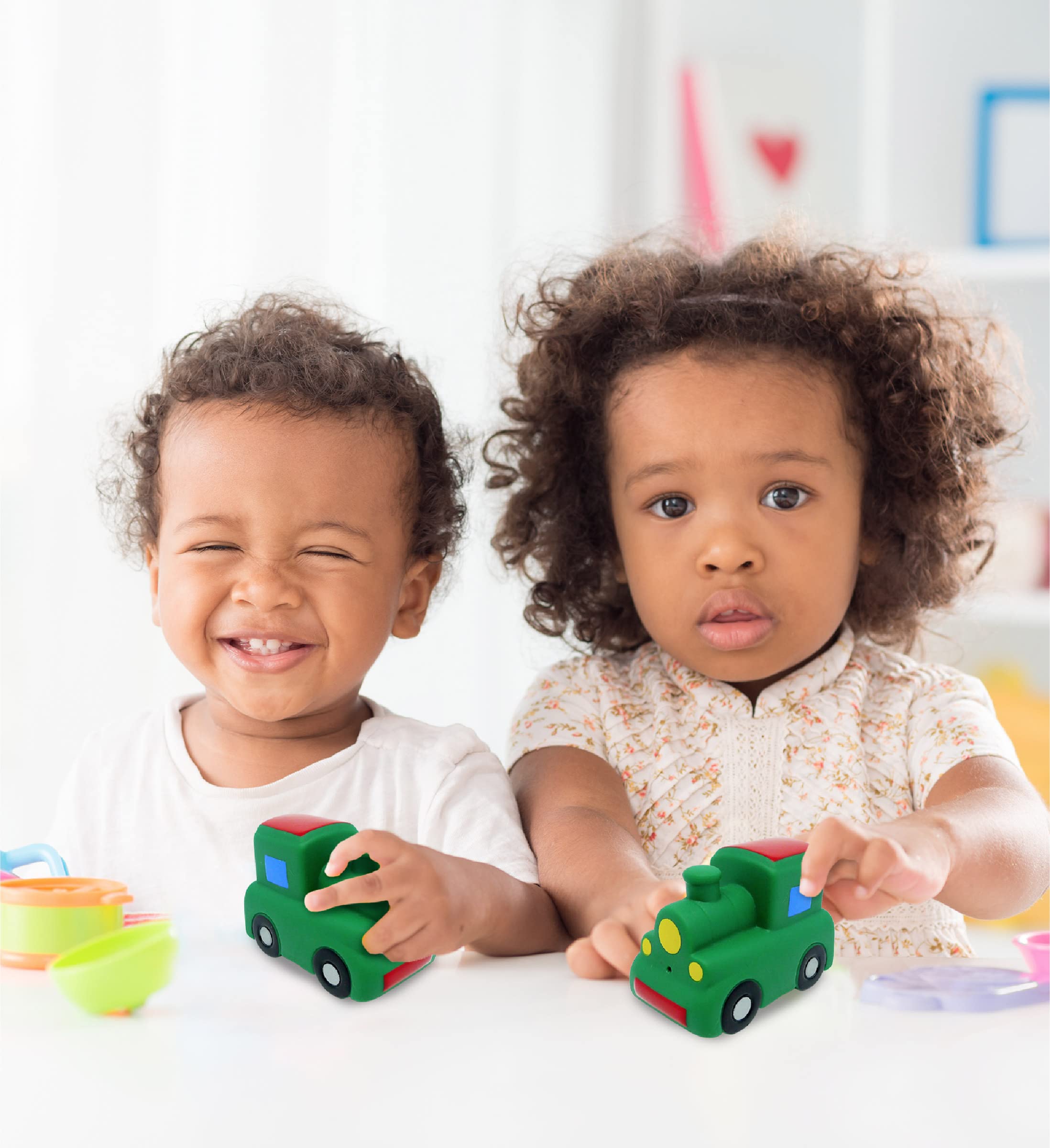 Puzzled Bath Buddy Train Water Squirter - Fun Bathtime Toy for Kids, Toddler Bath Toys with Squirt Function - Perfect for Sensory Play & Learning During Bath Time