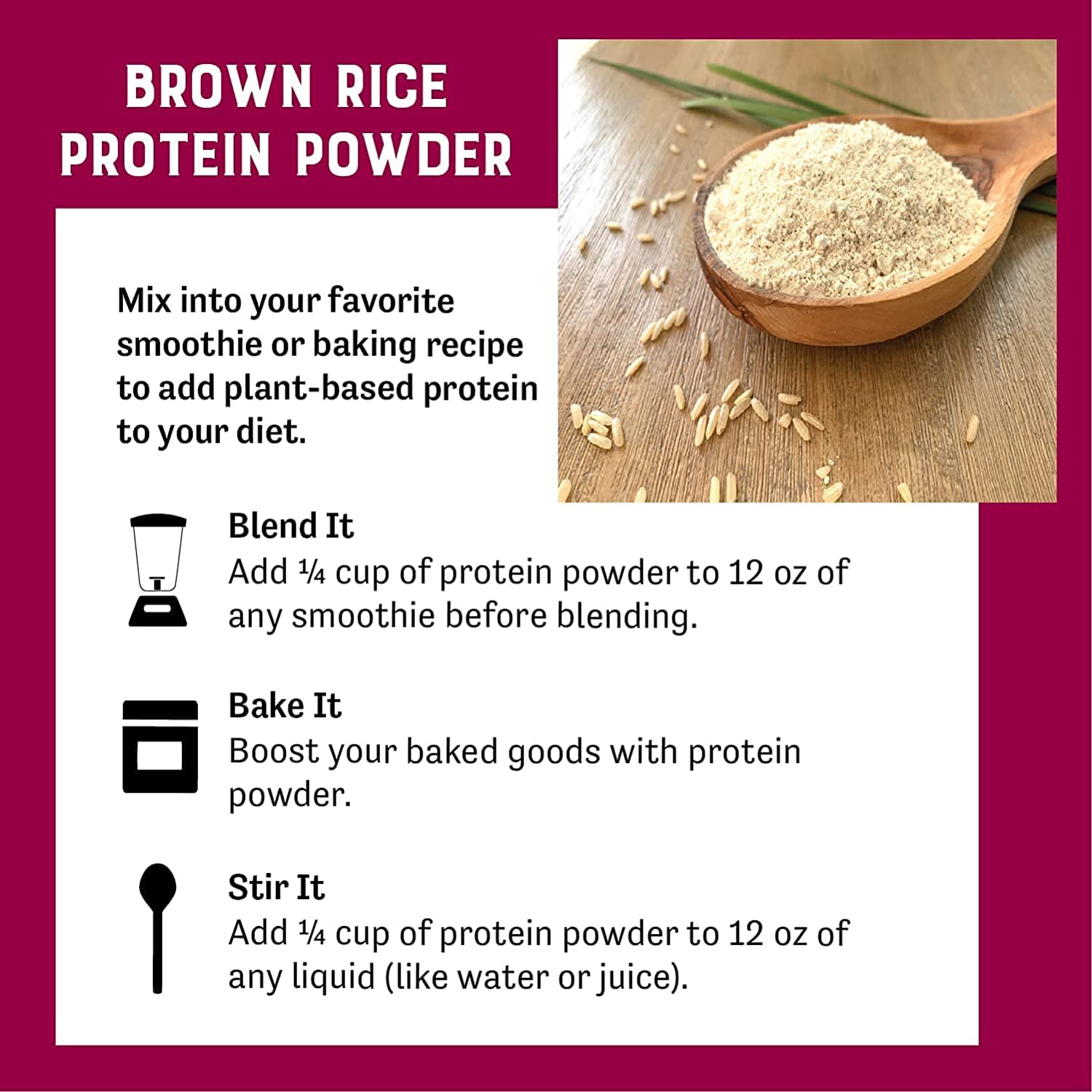 Judee's Organic Brown Rice Protein Powder 1.5 lb - 80% Plant-Based Protein, Non-GMO, Sprouted, Keto, Vegan, Dairy-Free, Gluten-Free & Soy-Free - Perfect for Smoothies, Baking & Post-Workout Recovery
