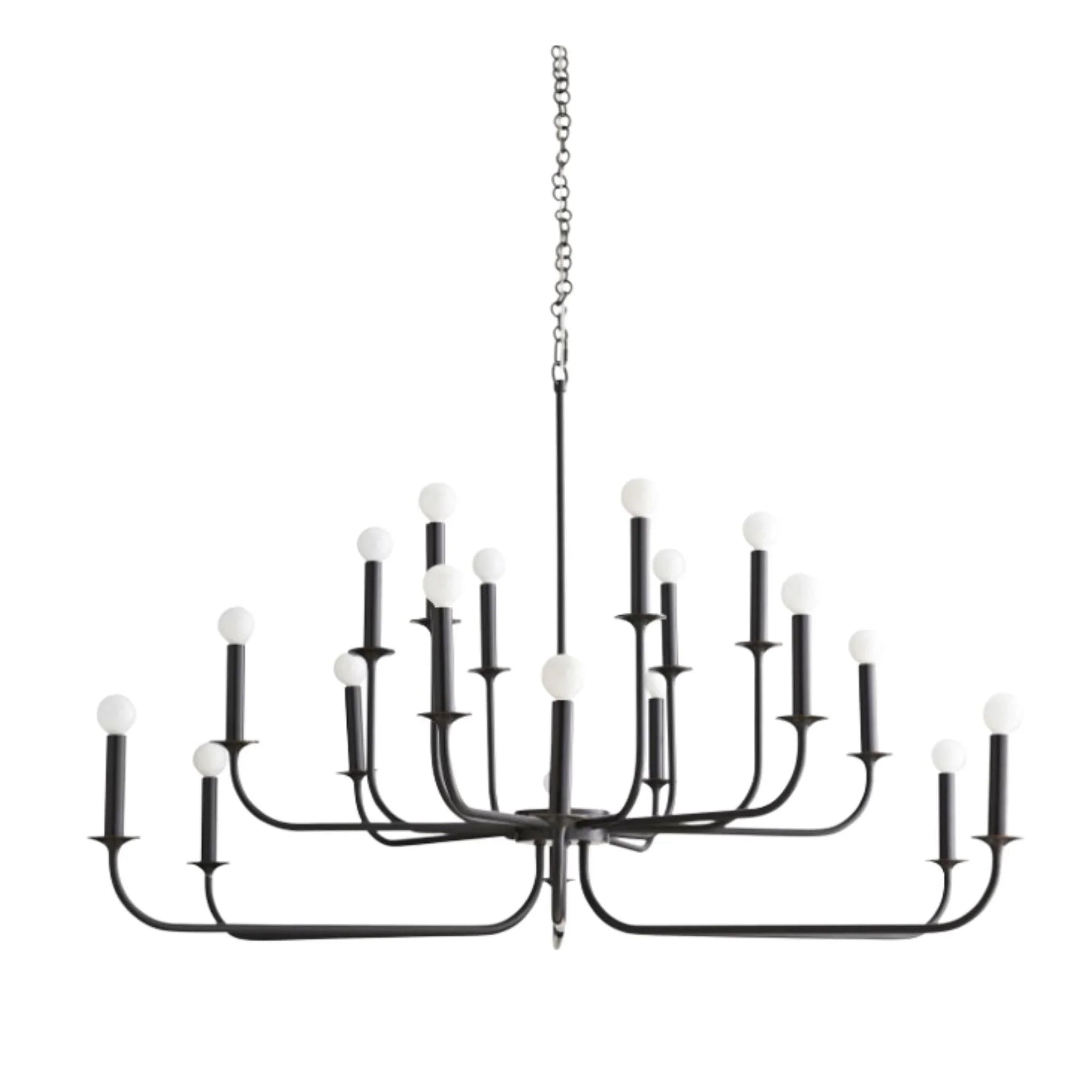 Breck Large Chandelier - Elegant Crystal Ceiling Light Fixture for Dining Room, Living Room & Bedroom | Modern Home Decor Lighting