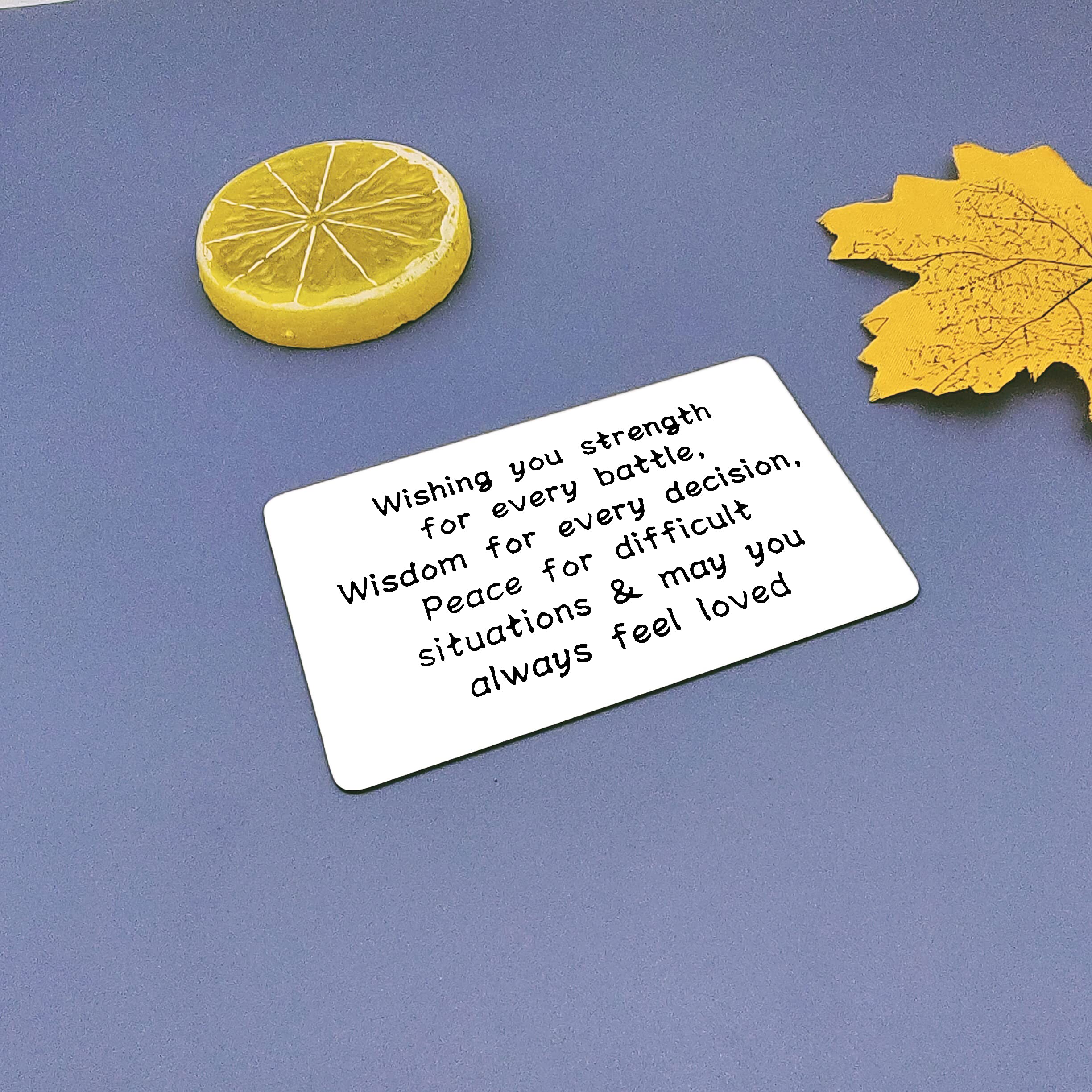 Christian Engraved Wallet Insert Card - Inspirational Blessing Gift for Men & Women - Religious Keepsake for Strength & Faith - Perfect for Christmas, Birthday, Graduation - Ideal for Daily Encouragement & Prayer Reminder