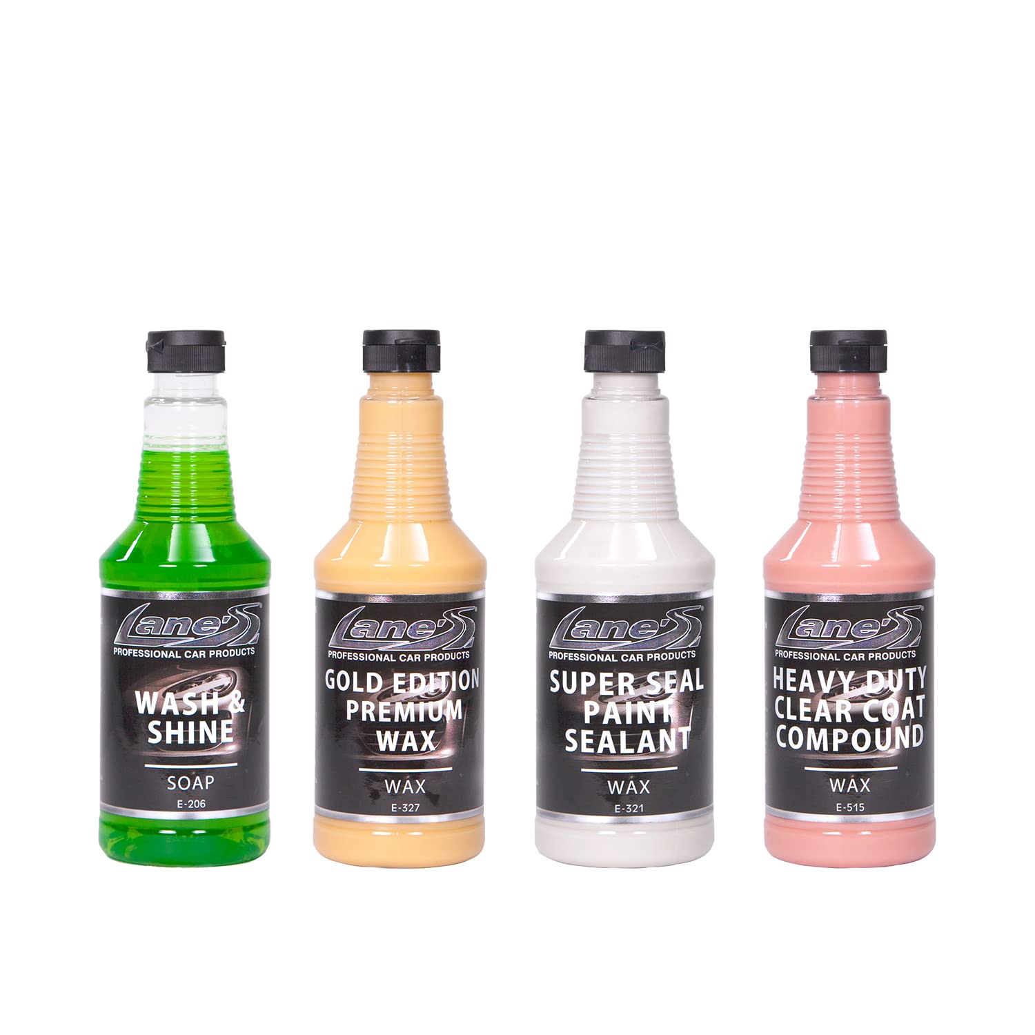 Professional Car Wax & Paint Sealant Kit - Includes Car Wash Soap, Finishing Wax, Paint Sealant, Clear Coat Compound - Multi Surface Polish for Car Detailing & Protection (32oz) - Perfect for Showroom Shine & Long-Term Paint Protection