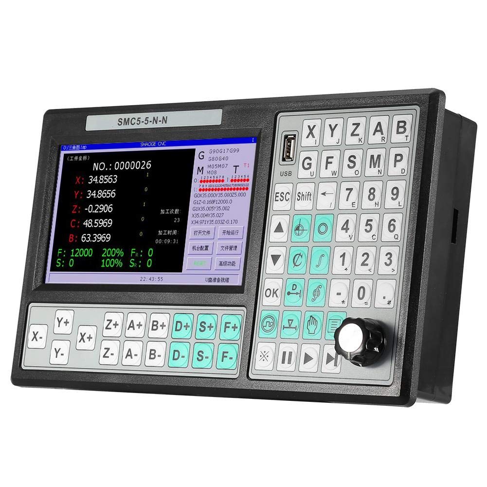 5-Axis Offline CNC Motion Controller - 500KHz USB CNC Controller for Mach3 Replacement | Perfect for CNC Milling, Engraving & 3D Printing Machines