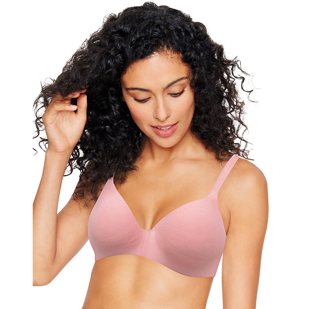 Hanes Ultimate Wireless Bra - Low-Cut T-Shirt Bra for Women, Convertible Comfortable Seamless Underwire-Free Bra for Everyday Wear, Workout & Yoga