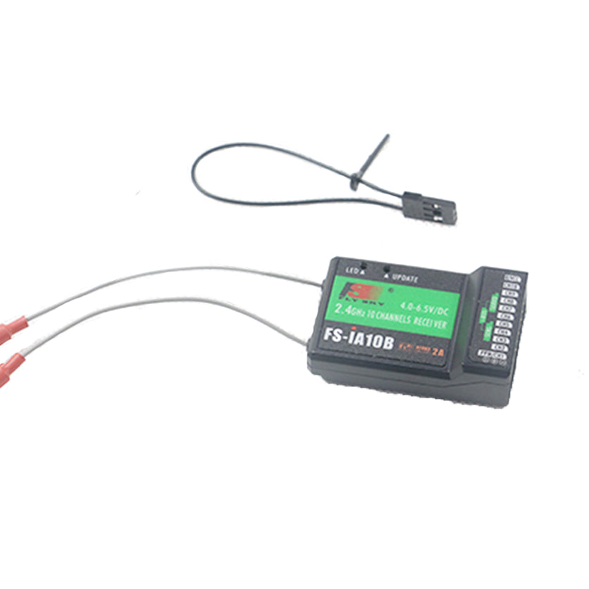 Flysky 2.4G 10CH FS iA10B Receiver with PPM Output - Compatible with RC Fixed Wing, Glider & Jet Model Airplanes - Perfect for RC Hobbyists and Drone Enthusiasts