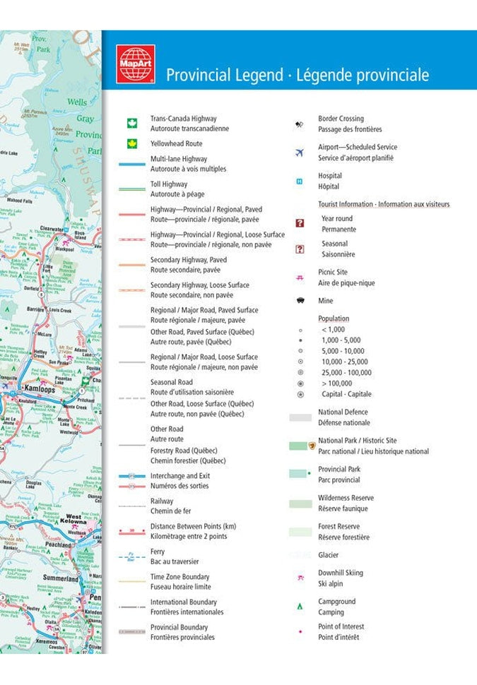 MapArt Canada Road Atlas 2024 Edition - Detailed & Updated Maps for Road Trips, Travel, and Adventure Planning