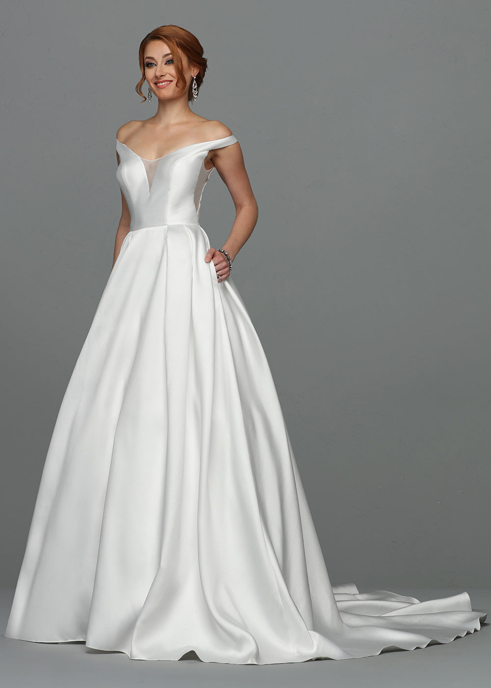 Elegant Stella Mikado Ball Gown with Pockets - Formal Evening Gown for Prom, Wedding, and Special Occasions