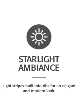 13' Starlux LED Cantilever Umbrella - Outdoor Patio Umbrella with Bright LED Lights, Waterproof & Windproof for Backyard, Poolside, Garden, Restaurant (In Stock)