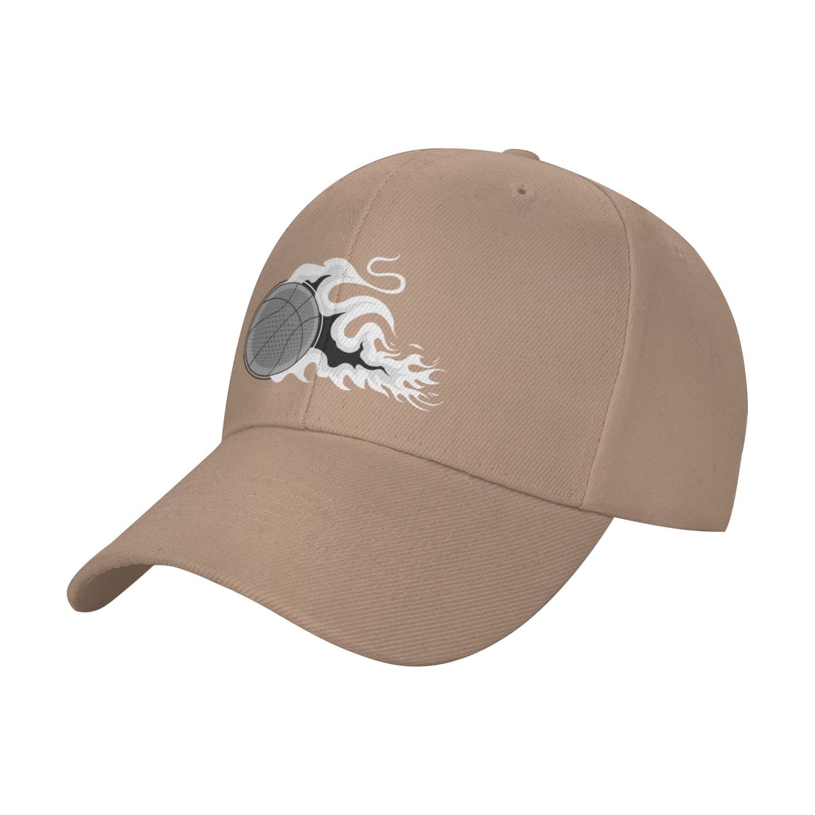 Stylish Basketball Logo Trucker Hat - Adjustable Snapback Cap for Men & Women - Perfect for Summer, Sports Fans, Baseball Games & Outdoor Activities