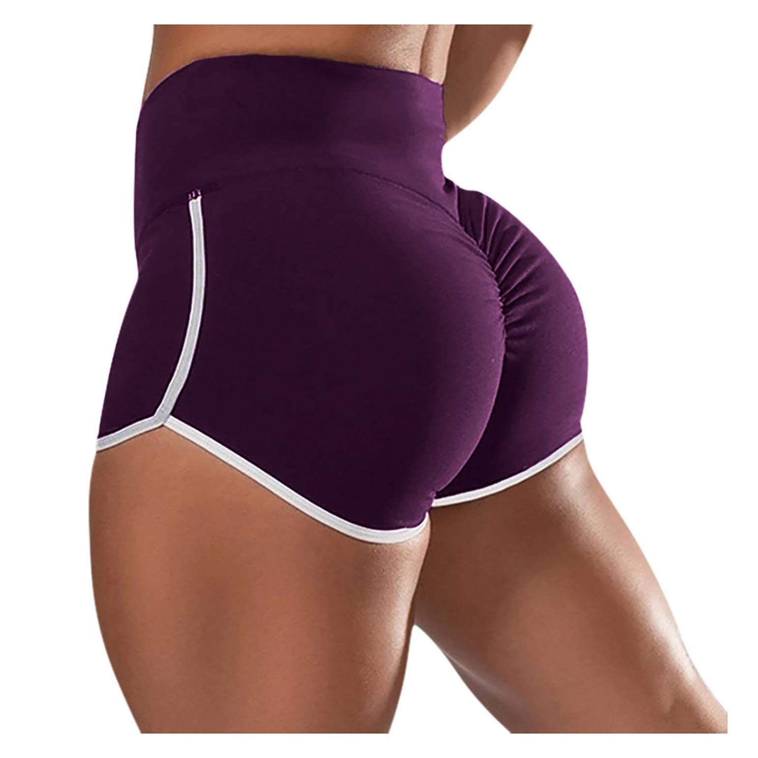 Handyulong Women's Booty Lifting Workout Shorts - High Waisted Tummy Control Yoga Shorts for Running, Gym & Fitness | Perfect for Squats, Leggings & Activewear Outfits