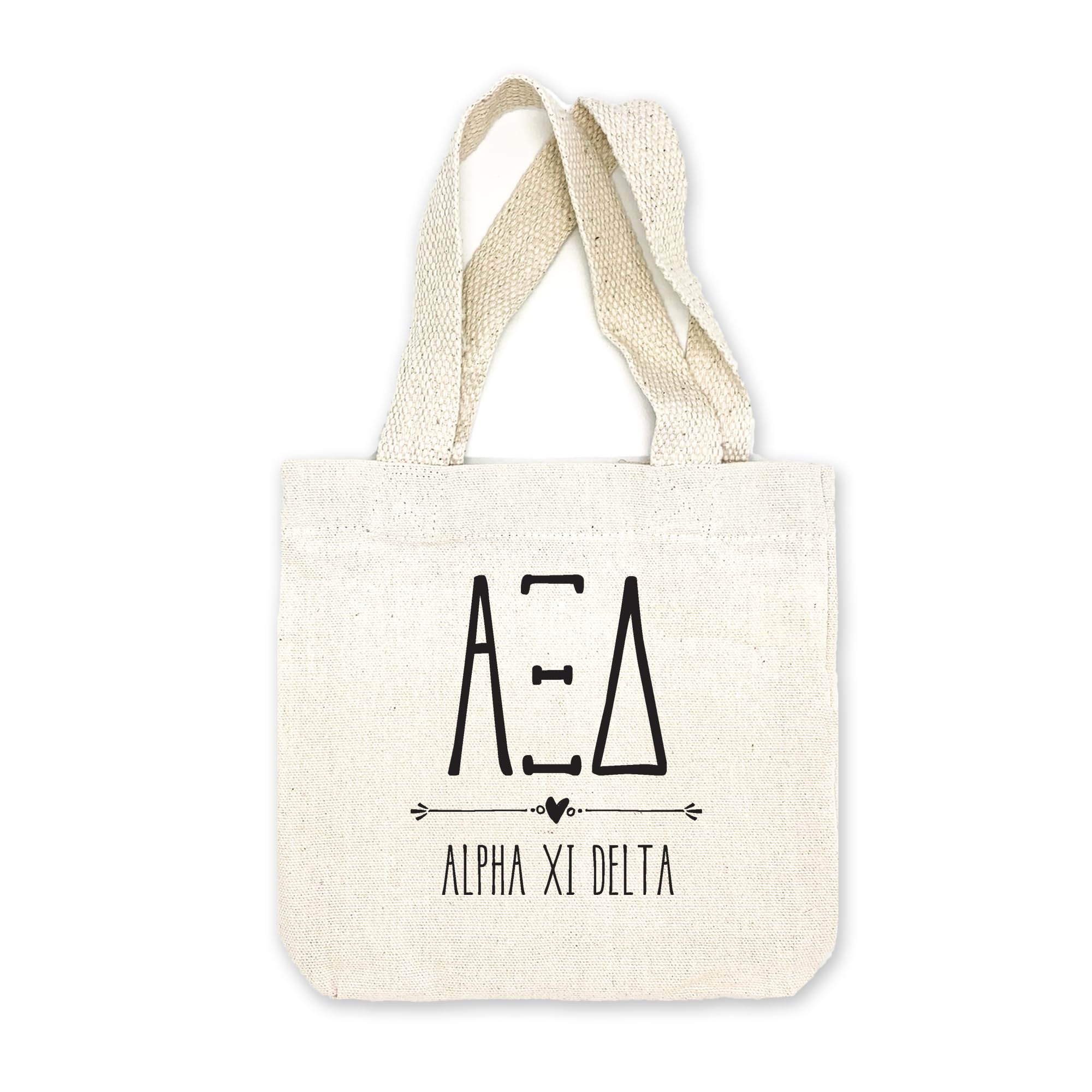 Stylish Mini Tote Bag with Greek Letters & Sorority Name - Perfect Sorority Gift & Goodie Bag for College Events, Sisterhood Gatherings & Greek Life Accessories