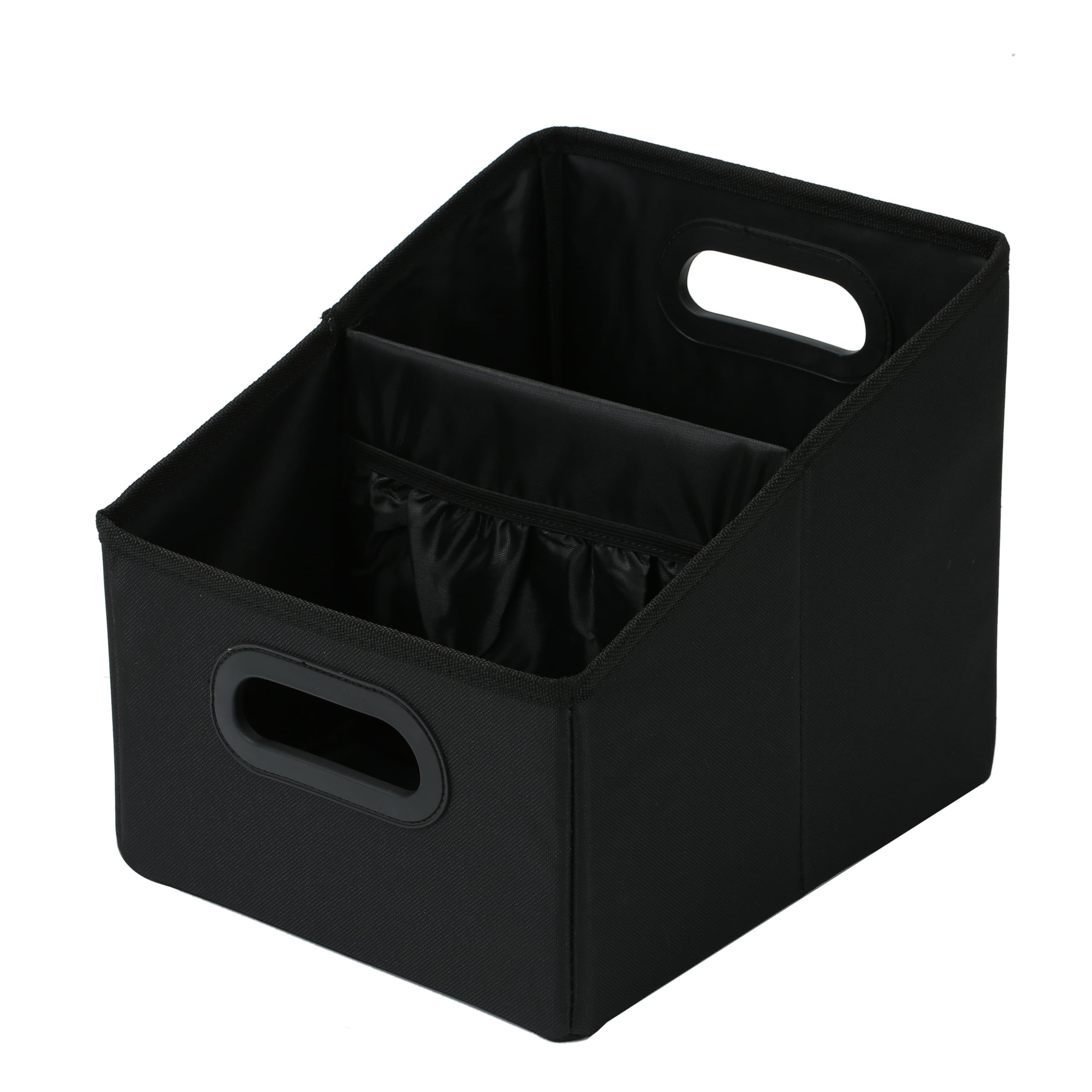 Collapsible Car Seat Organizer - Black M Size Backseat & Front Seat Storage Caddy for Kids | Perfect for Road Trips, School Commutes & Family Travel