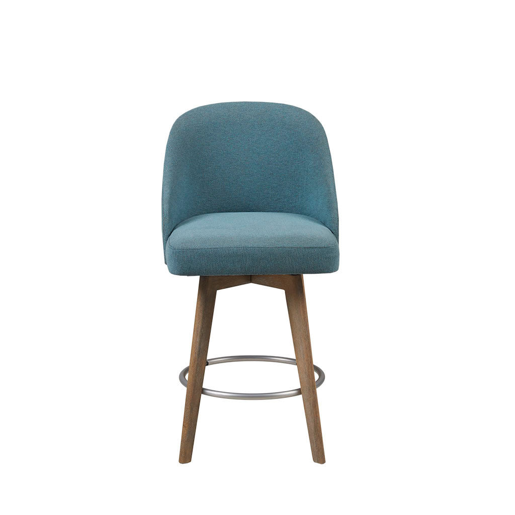 Swivel Bar Stool - Adjustable Height Counter Stool with 360° Rotation, Padded Seat & Sturdy Metal Base - Perfect for Kitchen Islands, Breakfast Bars & Home Bars