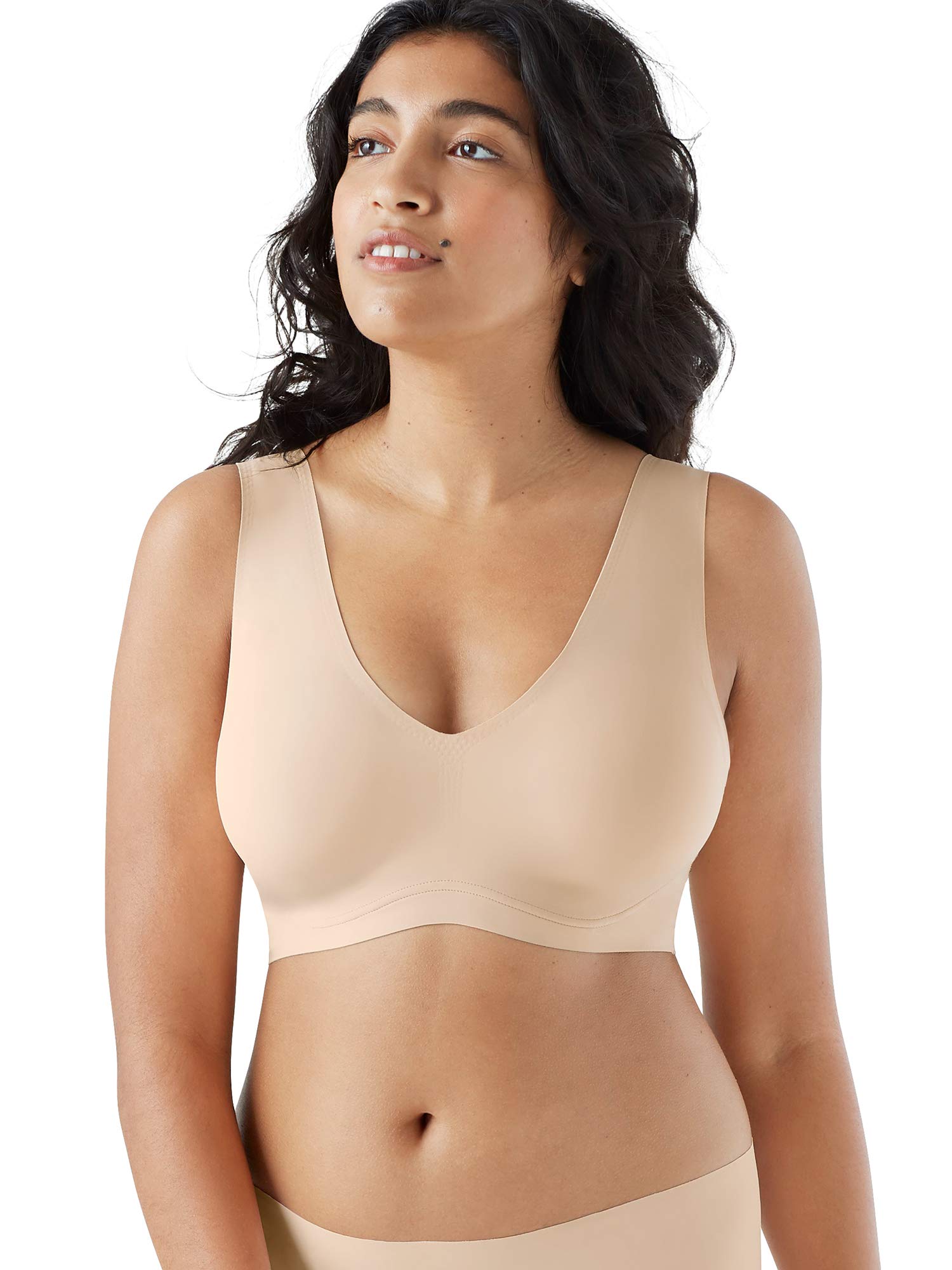 True & Co Women's True Body Lift V Neck Bra - Seamless Comfort Wireless Bra for Everyday Wear - Perfect for Work, Yoga & Lounge