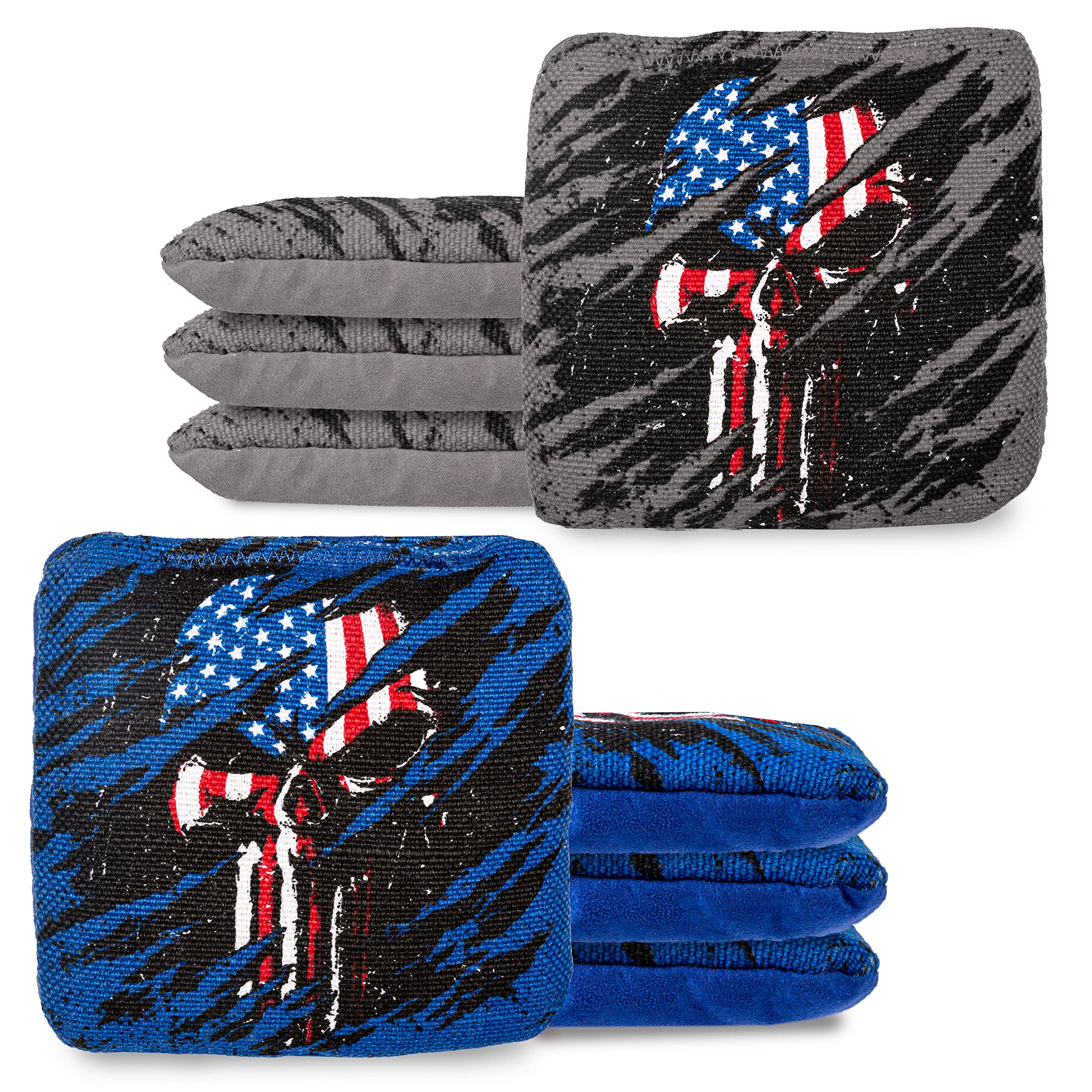 Play Platoon Tournament Series Cornhole Bags - Set of 8 Professional Dual-Sided Cornhole Bags with Slick & Sticky Sides - Made in USA - Perfect for Backyard Parties, Tailgating, and Competitive Cornhole Tournaments