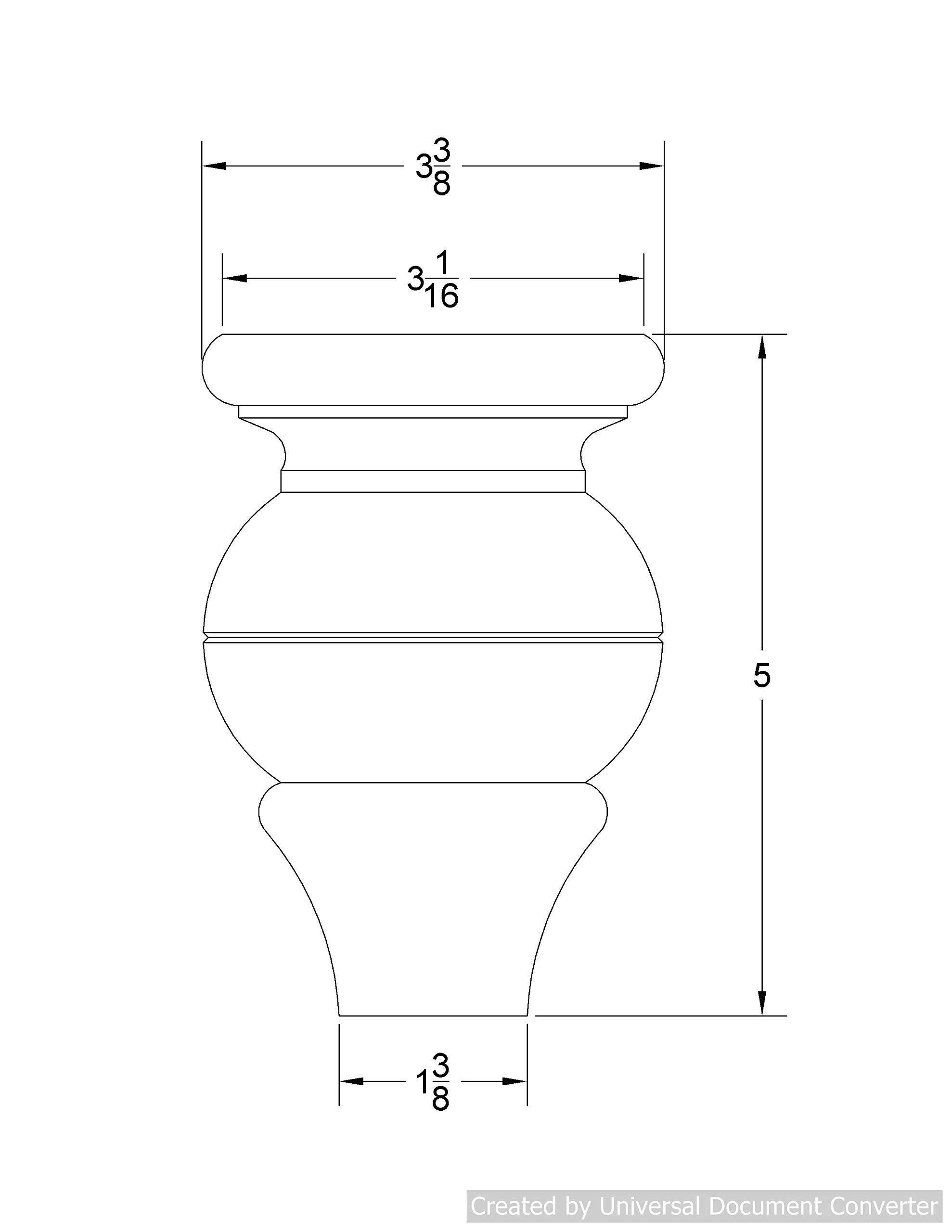 4-Pack Square Hudson Bun Feet - 5