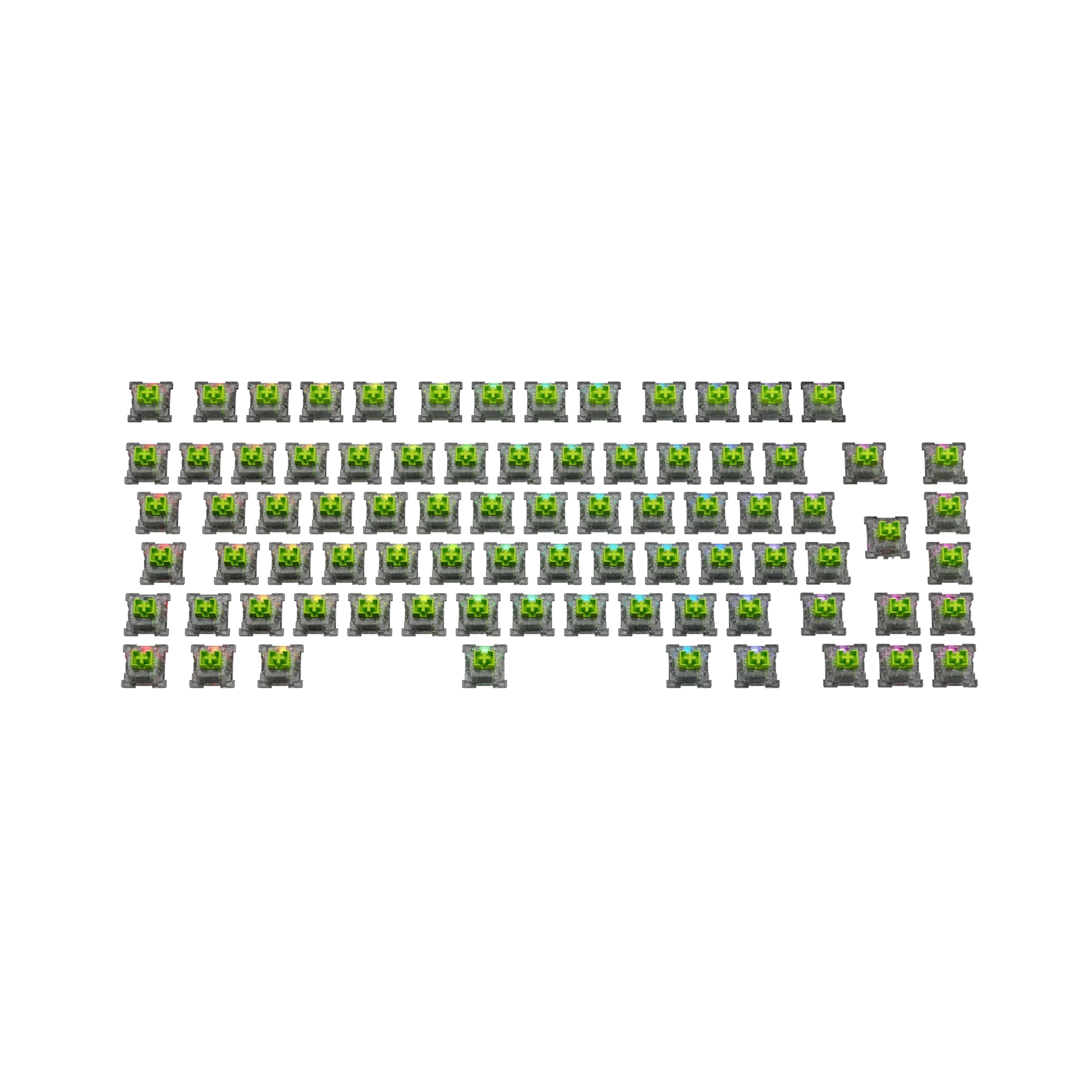 Glorious Raptor Standard HE ANSI 75 Mechanical Keyboard Switches - Smooth Linear Switches for Gaming & Typing | Perfect for PC, Mac & Custom Keyboard Builds