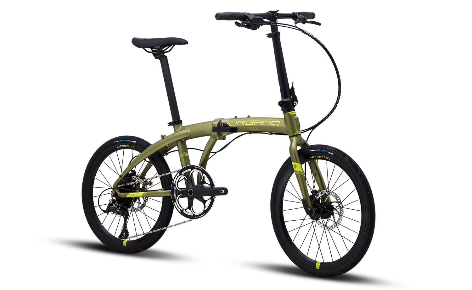 Polygon Urbano 5 Folding Bike - Lightweight Compact Commuter Bicycle for Adults - Perfect for Urban Travel, Camping & Public Transport