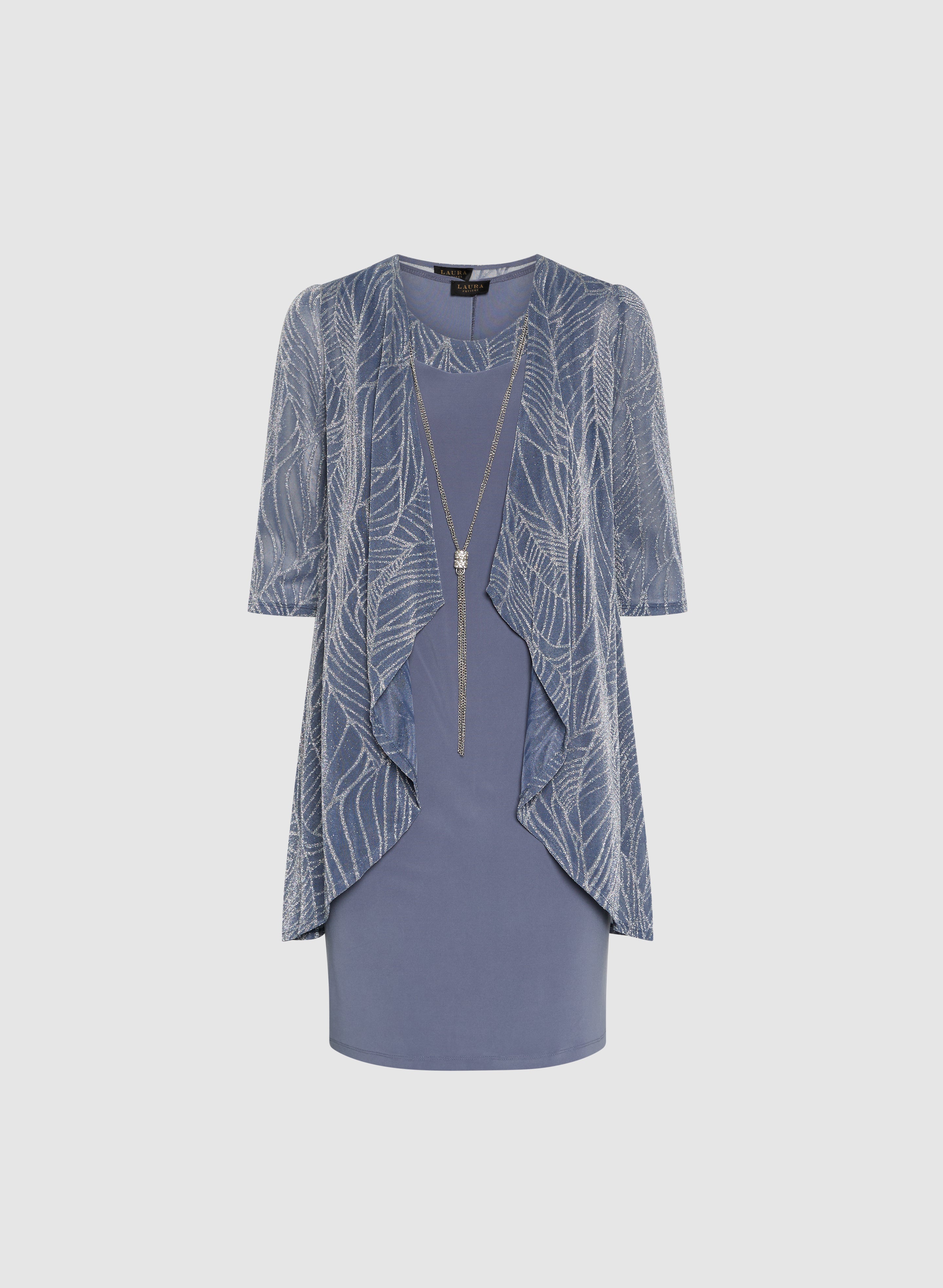 Elegant Cocktail Dress & Jacket Set for Women - Formal Evening Wear, Party Outfit, Wedding Guest Attire - Perfect for Cocktail Parties, Date Nights & Special Occasions