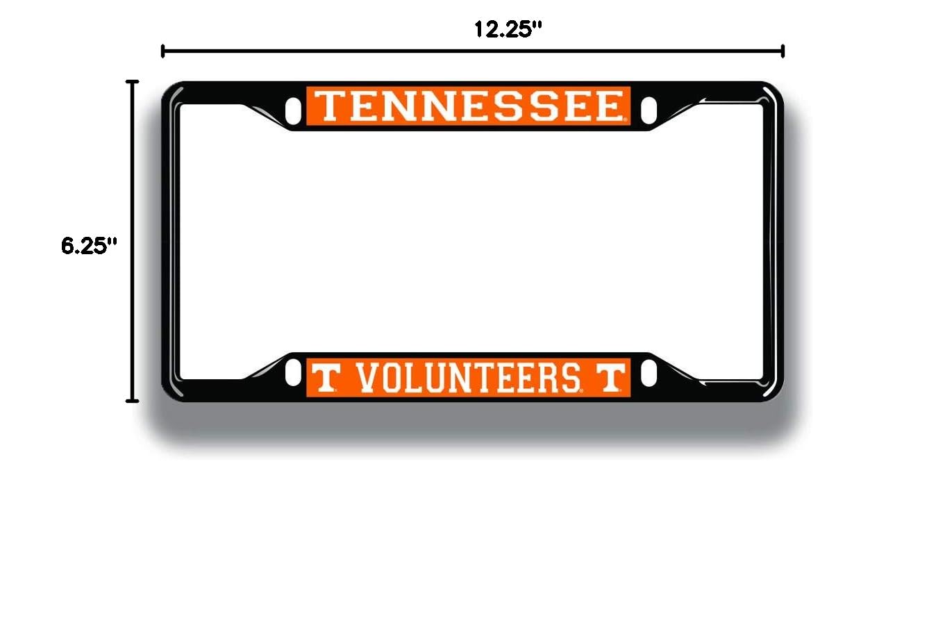 NCAA License Plate Frame - Officially Licensed Black Car Accessory for College Sports Fans | Perfect for Tailgating & Game Day